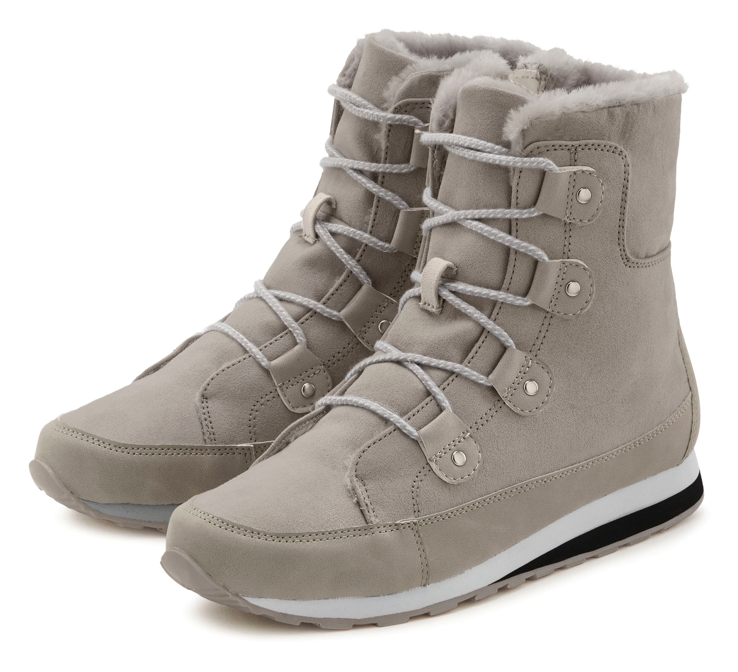 Stiefelette, mit Warmfutter, Winterstiefel, Stiefel, Boots VEGAN