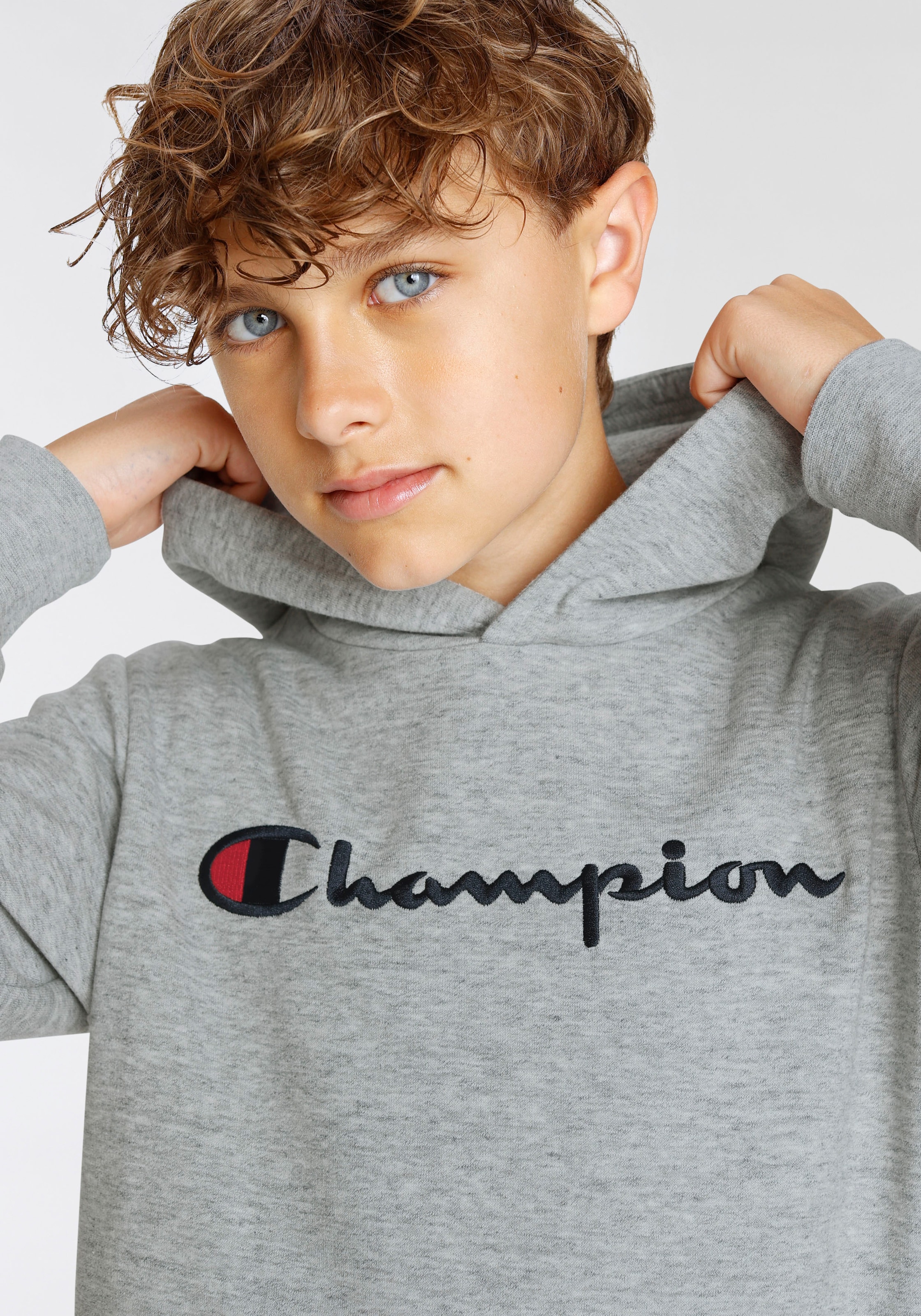 Champion Sweatshirt »Classic Hooded Sweatshirt large Logo - für Kinder«