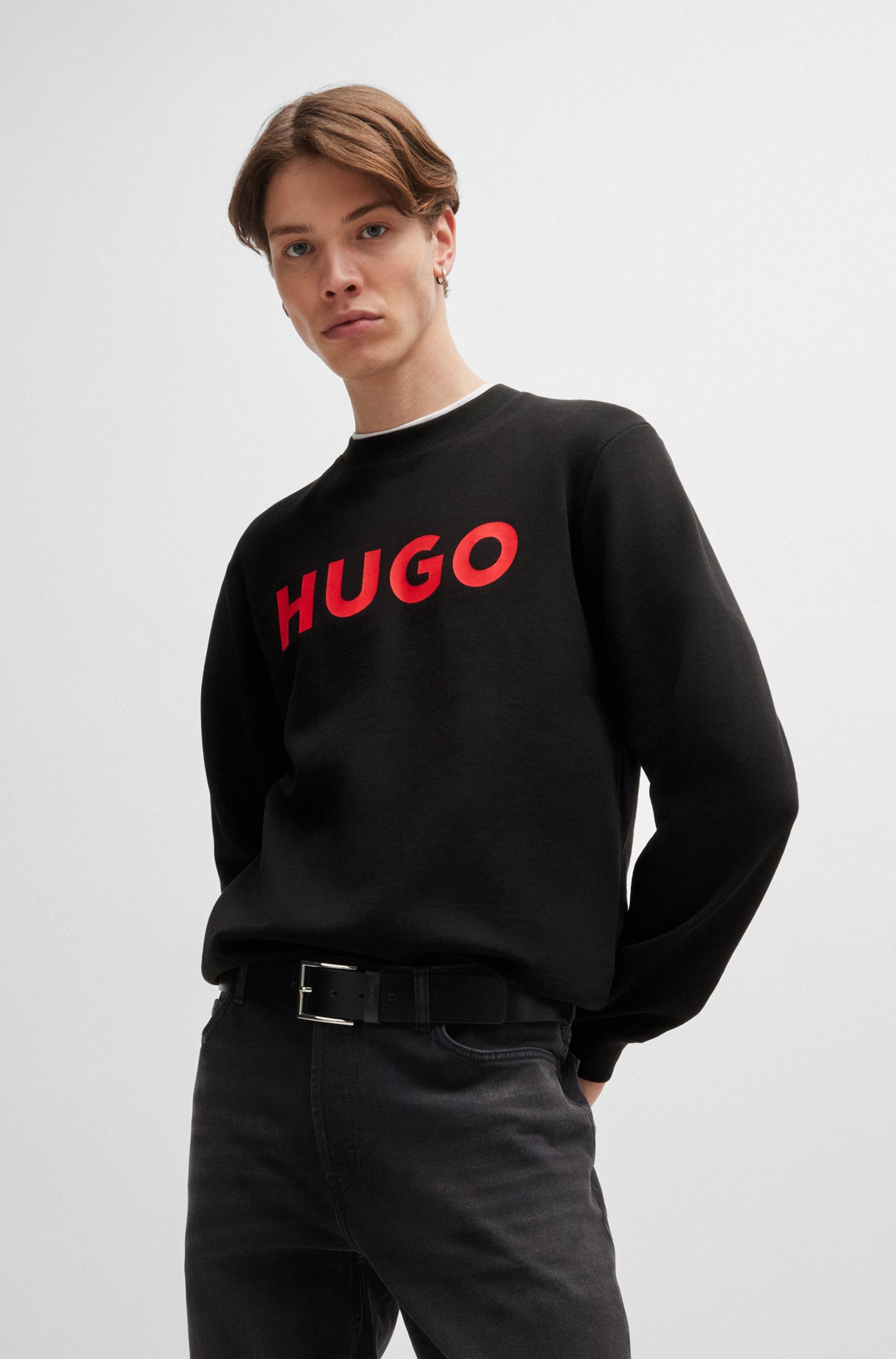 HUGO Sweatshirt »Dem«, Rundhalsausschnitt, Regular Fit, HUGO Druck
