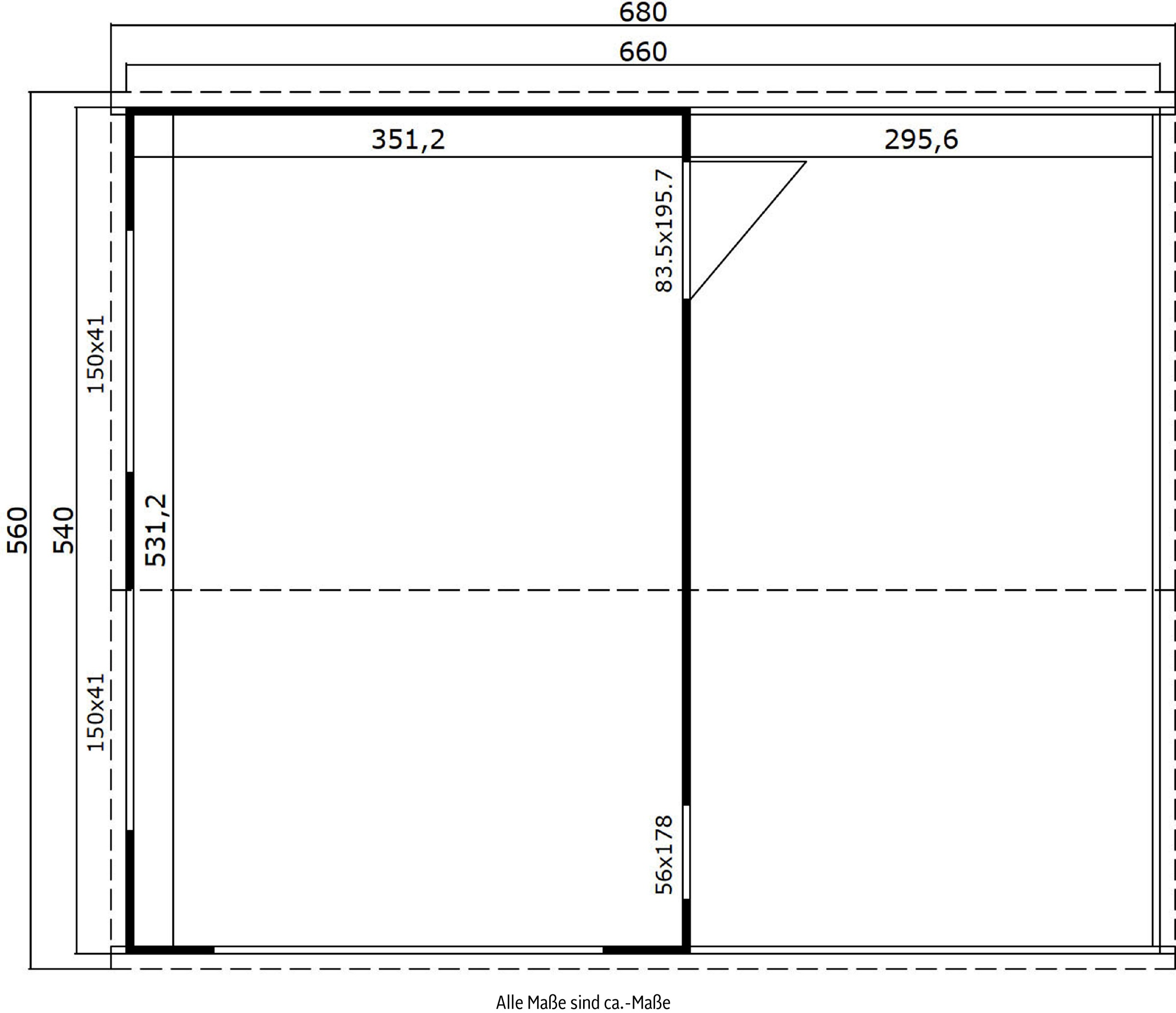 LASITA MAJA Garage »Bahamas«, (mit zusätzlichem Eingang)