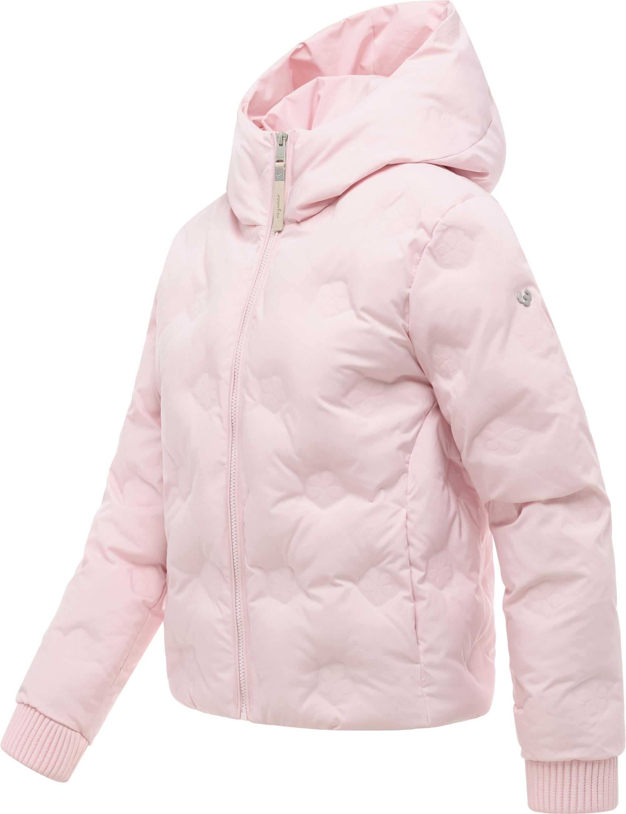 Ragwear Winterjacke »Winterjacke Lynnox Embossed Y« mit Kapuze Pufferjacke mit floraler Ton-in-Ton-Prägung