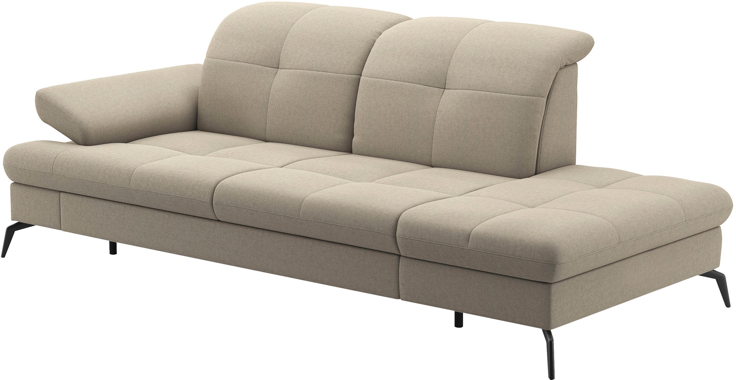 sit&more Recamiere »Amica, inkl. Sitztiefenverstellung und Armteilverstellung« wahlweise mit Kopfteilverstellung und Stauraum