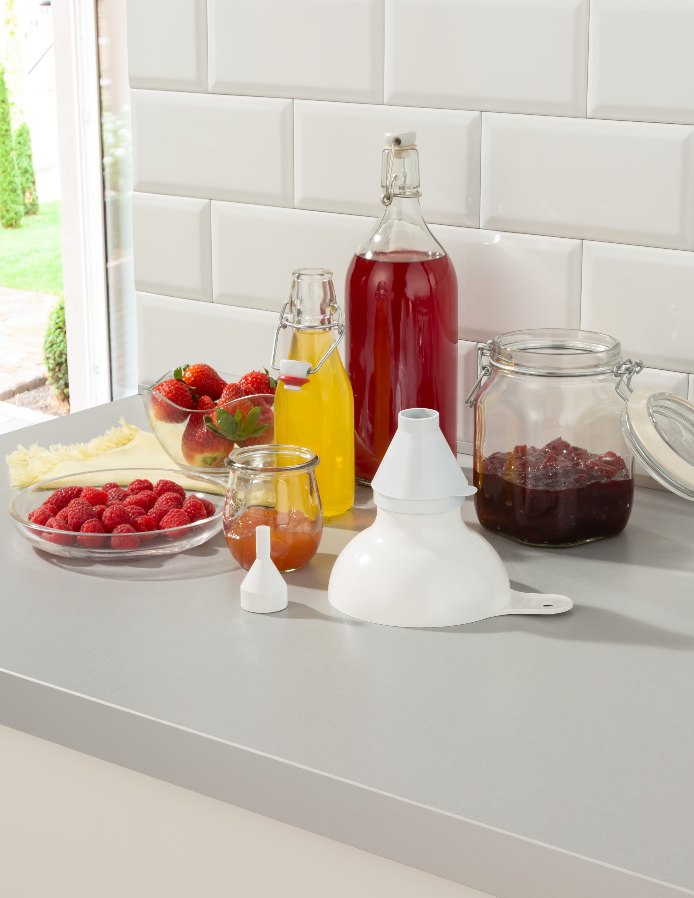 Ruco Trichter »6- teiliges Set in 3 Größen« Trichter, Pulvertrichter, Trichter-Set, Made in Germany