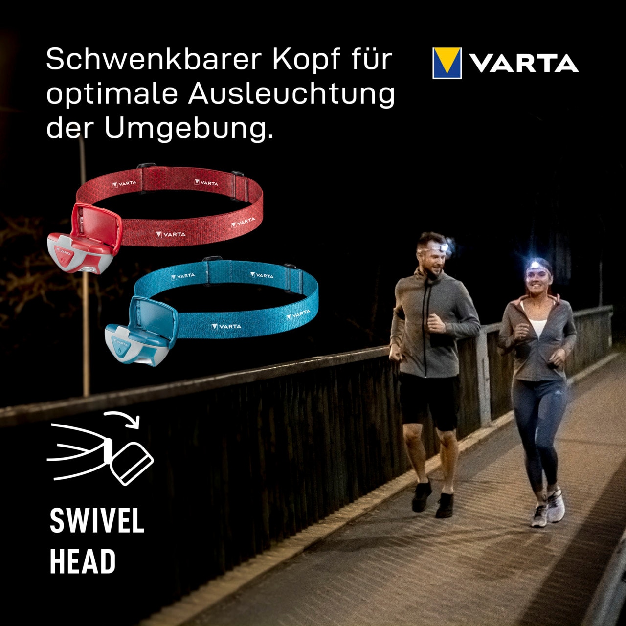 VARTA Kopflampe »VARTA Outdoor Sports H20 Pro inkl. 3xAAA Batterien«