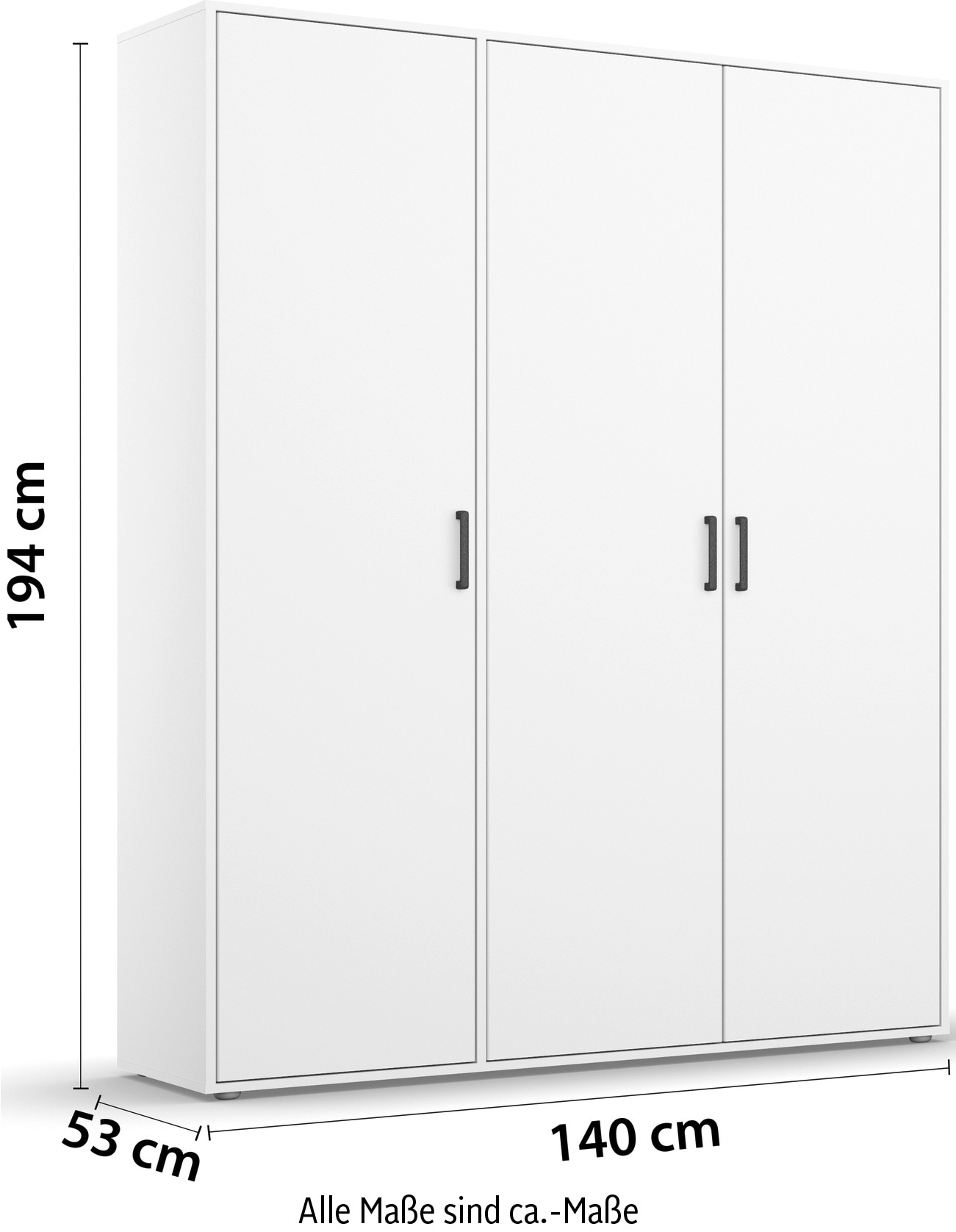 rauch Kleiderschrank »VOYAGER Otto´s Choice Garderobe Wäscheschrank TOPSELLER Schlafzimmer«, (in 3 verschiedenen Ausstattungen BASIC/CLASSIC/PREMIUM), Schrank mit modernen Griffen in viel Stauraum MADE IN GERMANY