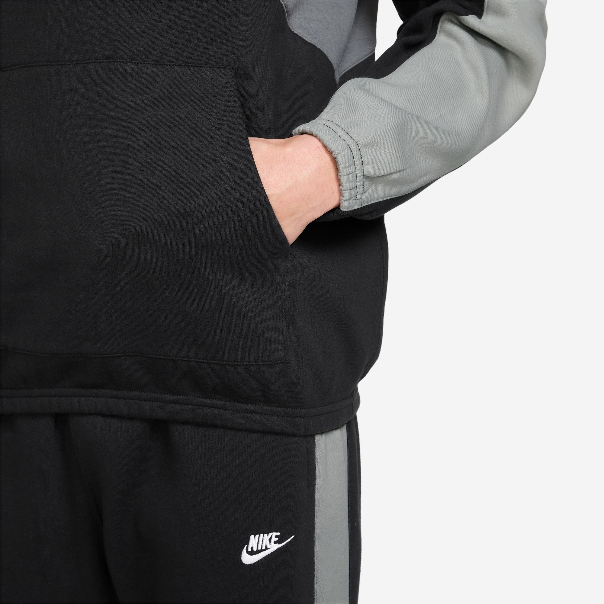 Nike Sportswear Trainingsanzug »M NK CLUB FLEECE HDED TRACK GX« mit durchgehendem Reißverschluss, aus Baumwolle und Polyester