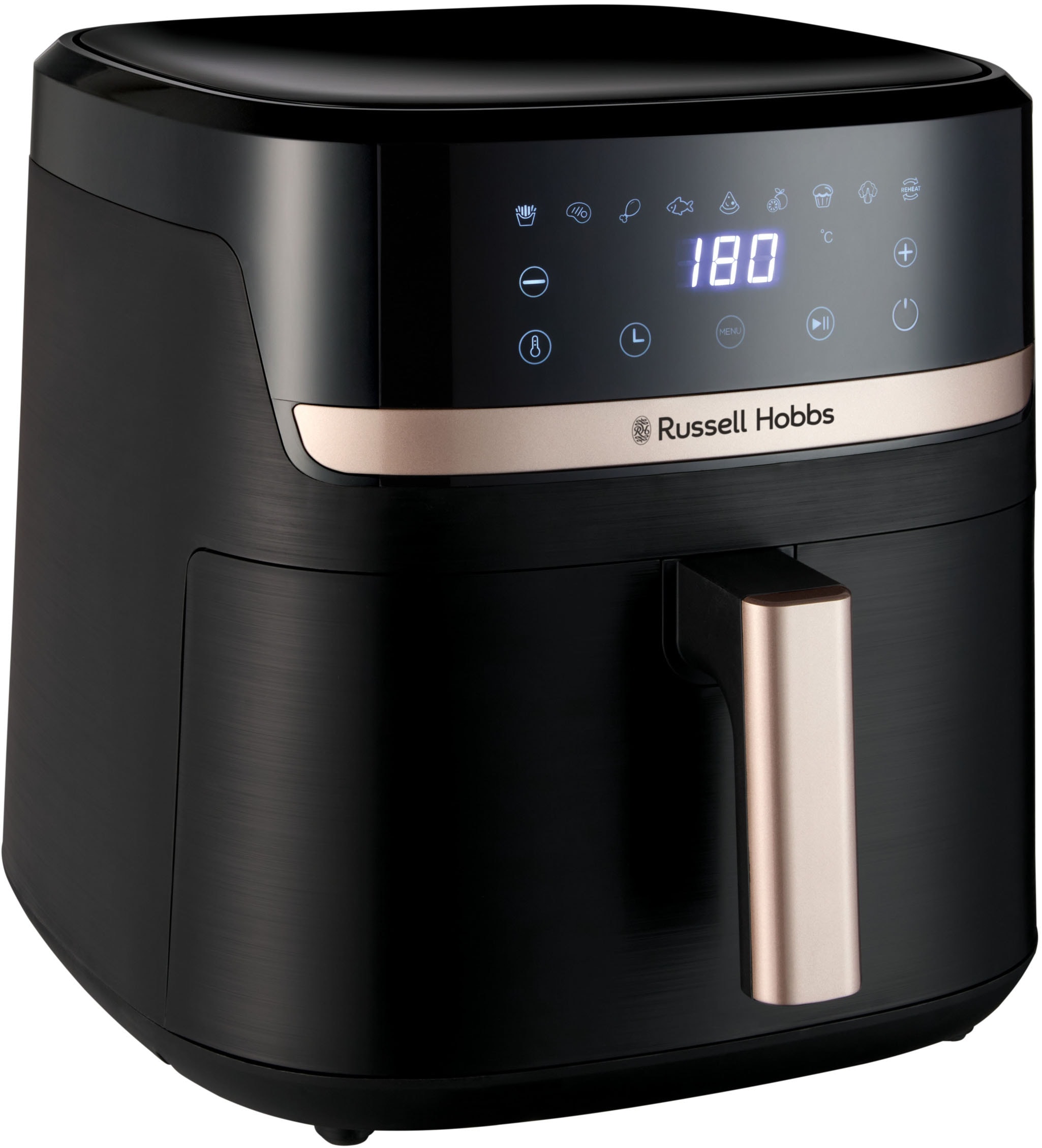 Russell Hobbs Heißluftfritteuse »27630-56 SatisFry, 8,3 L« 1800 W Airfryer–wenig oder kein Öl erforderlich, 9 Programme, 8,3 L in schwarz