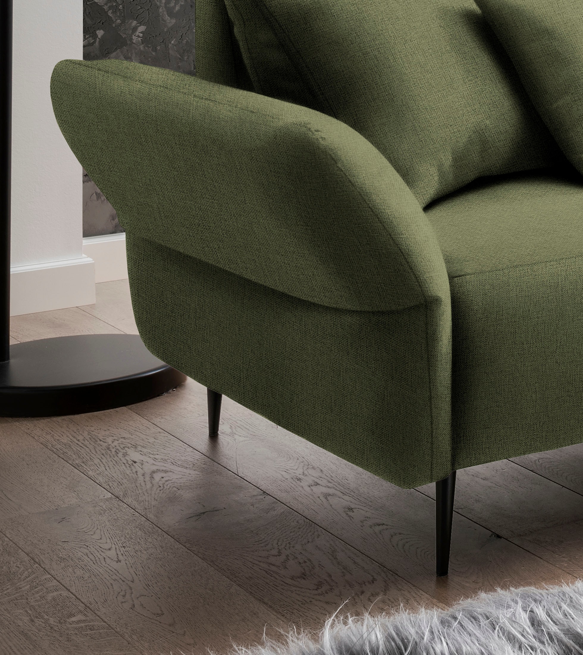 INOSIGN Ecksofa »Amarena L-Form« inklusive Armlehnenverstellfunktion, 4x Zierkissen gratis