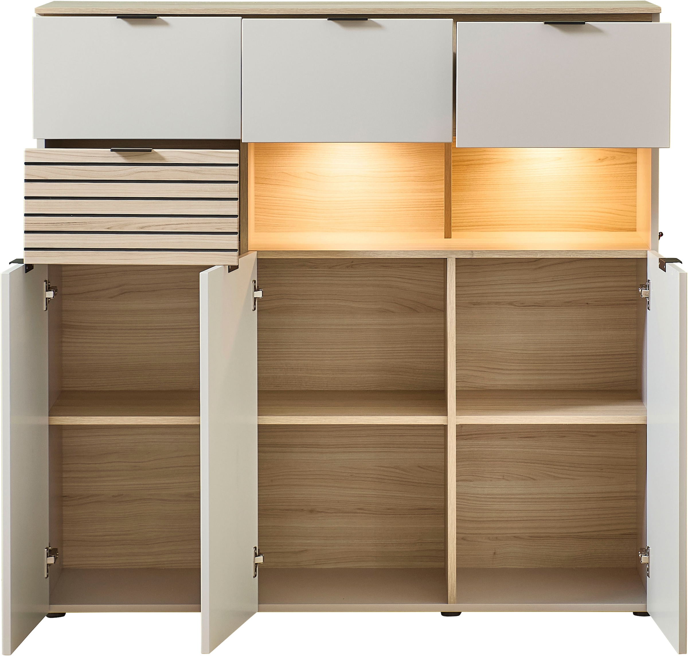 Innostyle Highboard »INA Highboard,  84 x 125 x 45 cm (B/H/T)« 1 Stk. tlg.