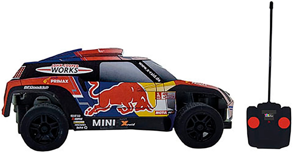 Happy People RC-Buggy »Mini Cooper JCW X-Raid Red Bull«, mit Fernbedienung