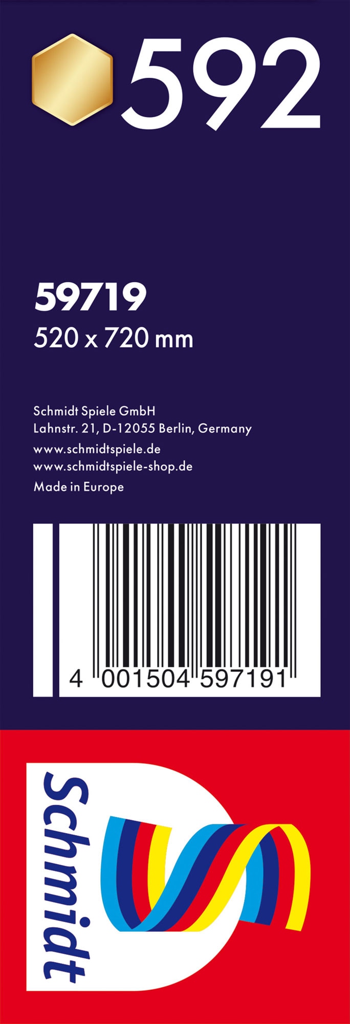 Schmidt Spiele Puzzle »Hexagon Edition, Mandala-Steine« Made in Germany