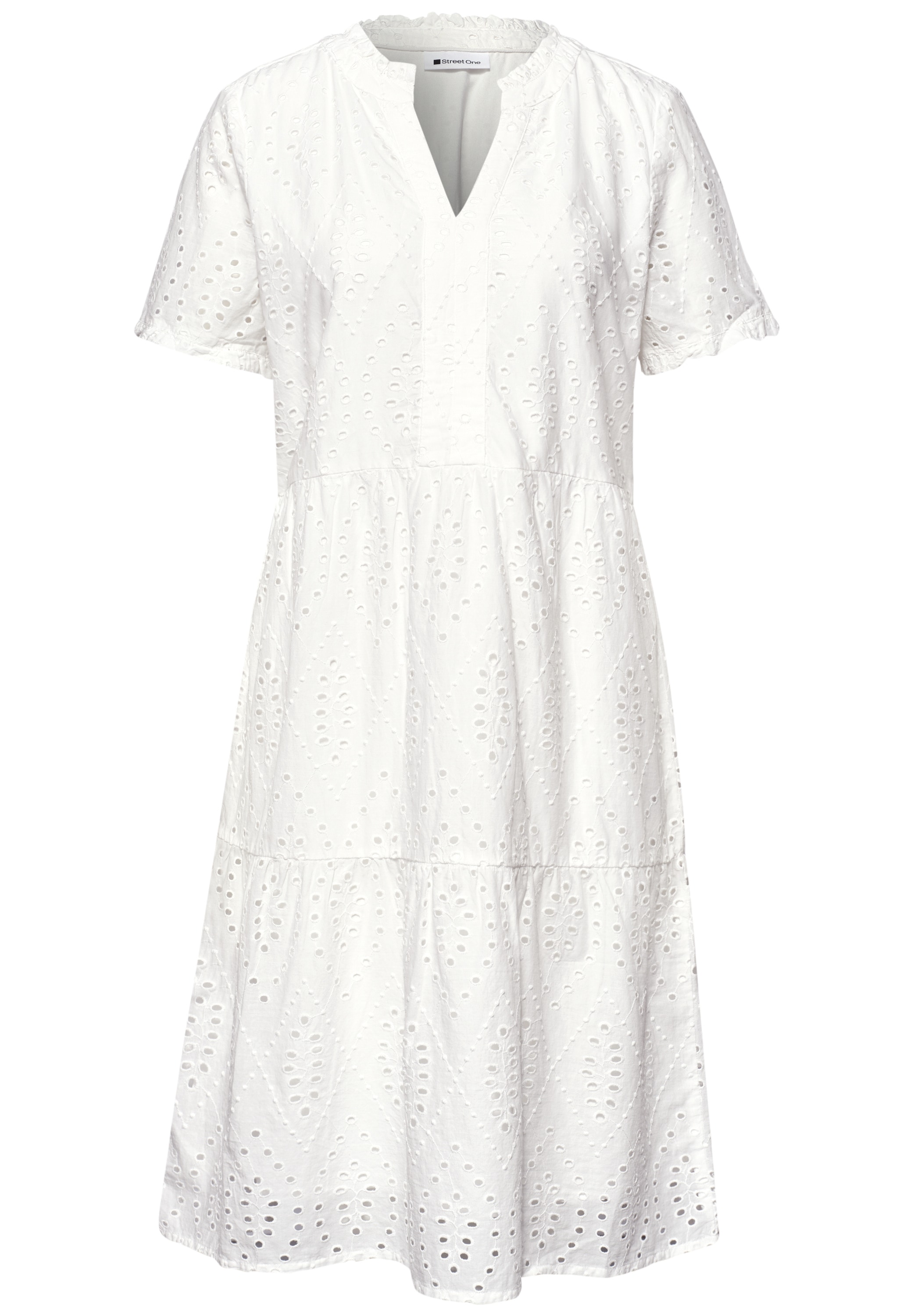 STREET ONE Tunikakleid mit Lochmuster