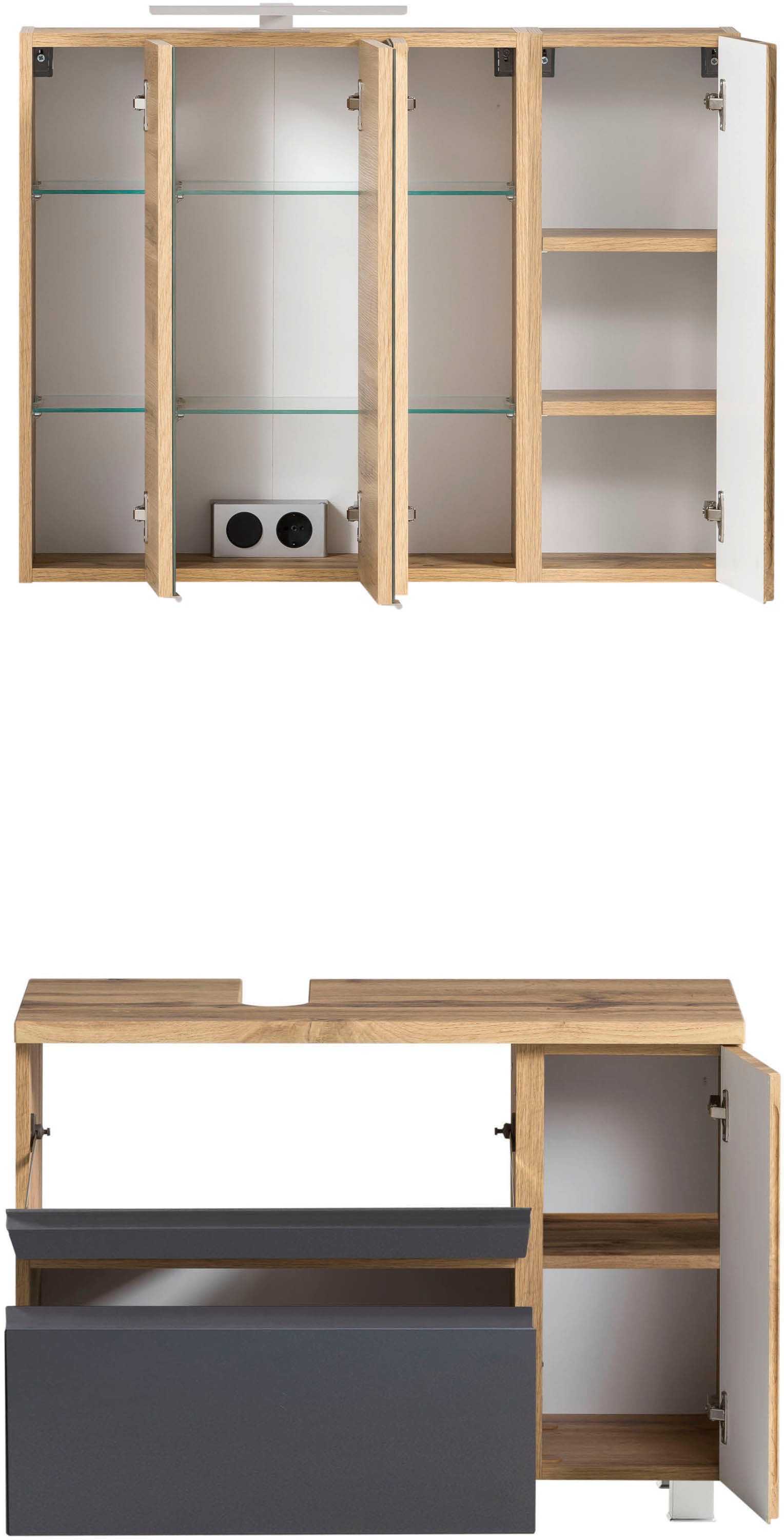 welltime Badmöbel-Set »Sölden« 2 Stk. tlg.