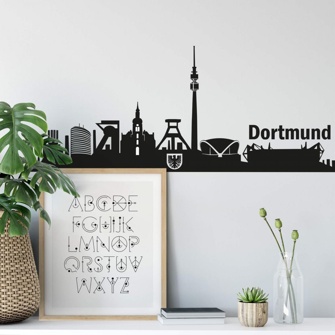 Skyline Stadt Wandtattoo OTTO online Dortmund (1 Wall-Art St.) kaufen bei 90cm«, »XXL