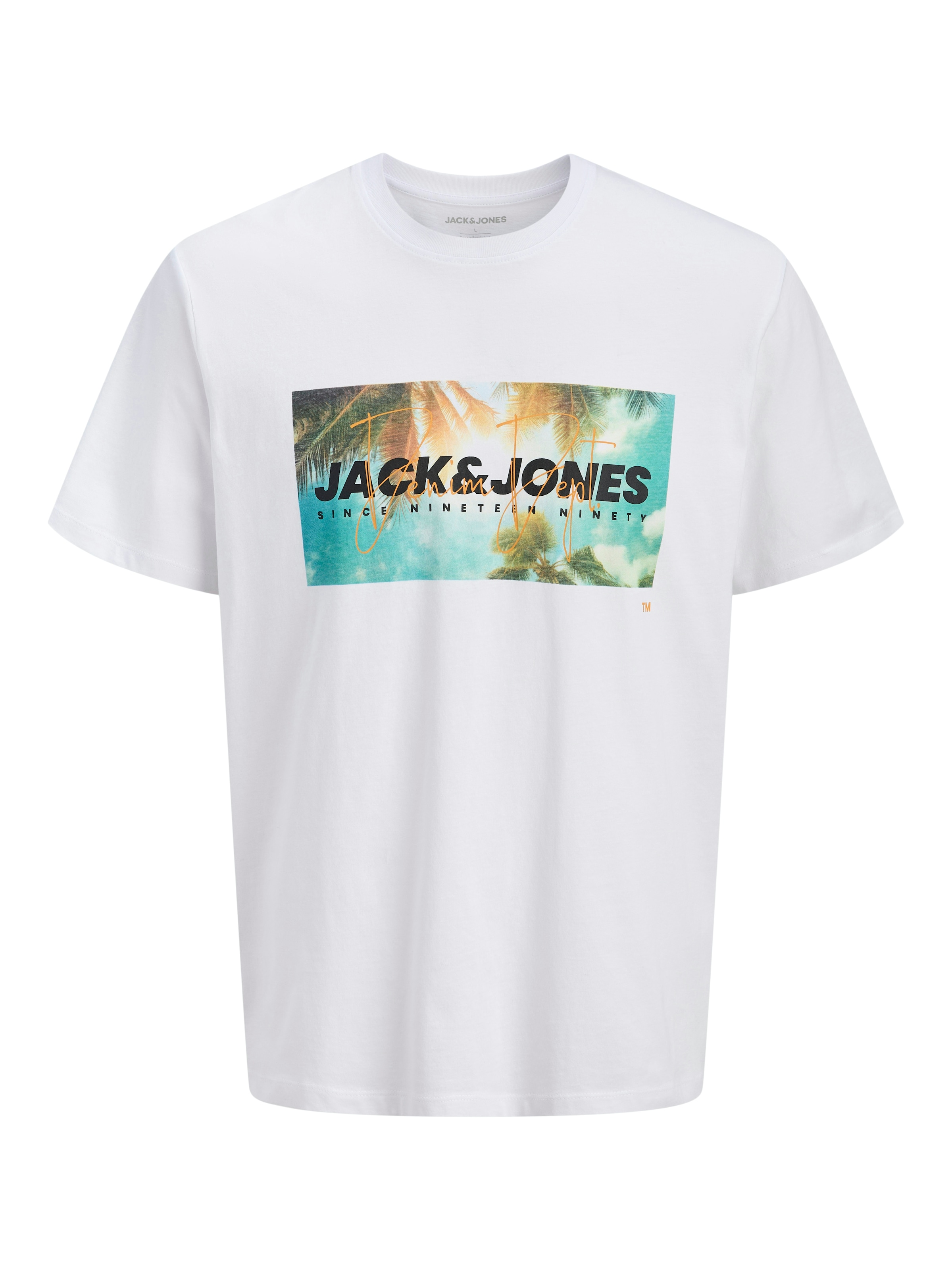 Jack & Jones Rundhalsshirt »JJINDIANA TEE SS CREW NECK«