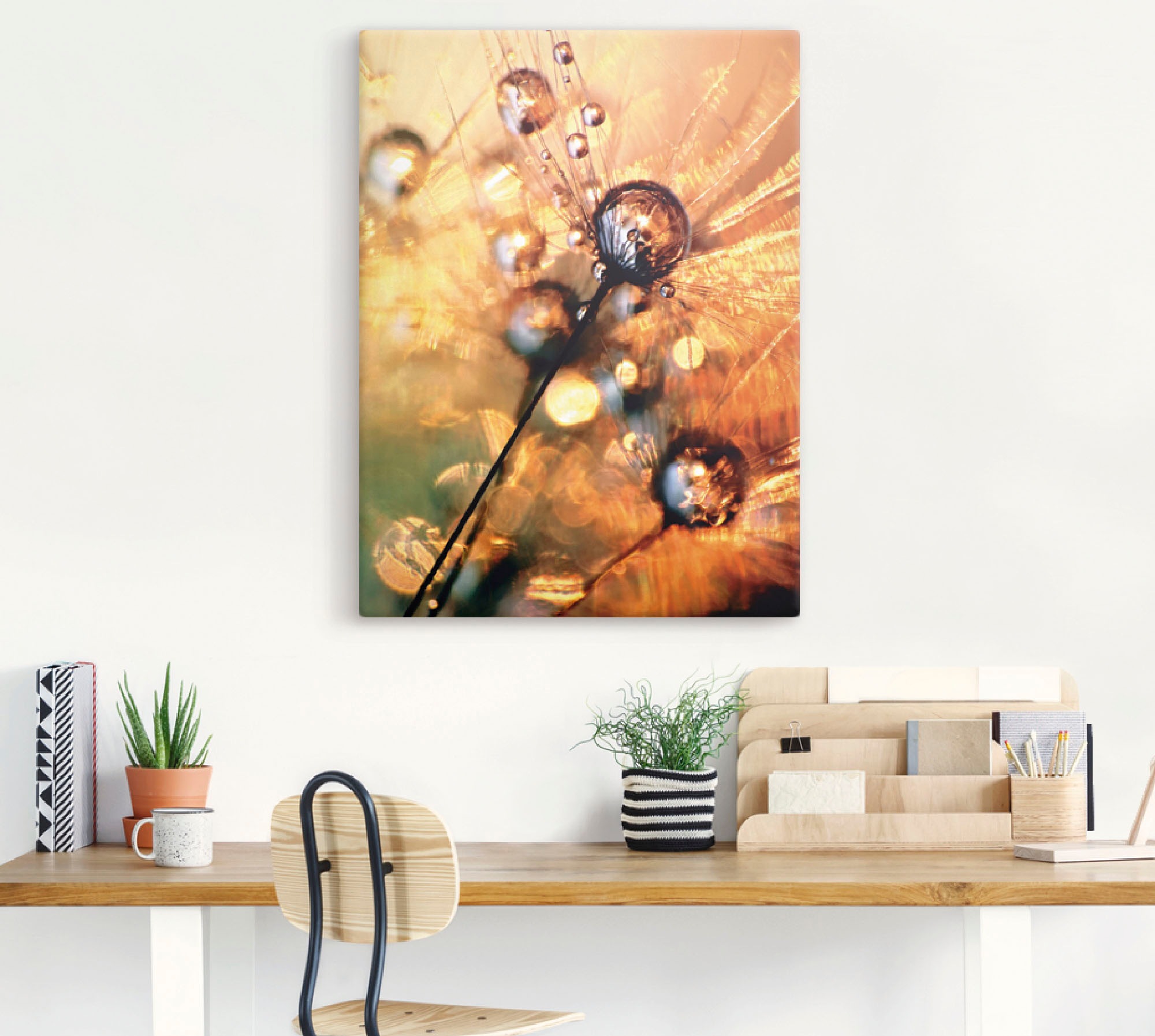 Artland Leinwandbild »Pusteblume Energy« Blumen 1 Stk. tlg. auf Holzrahmen gespannt