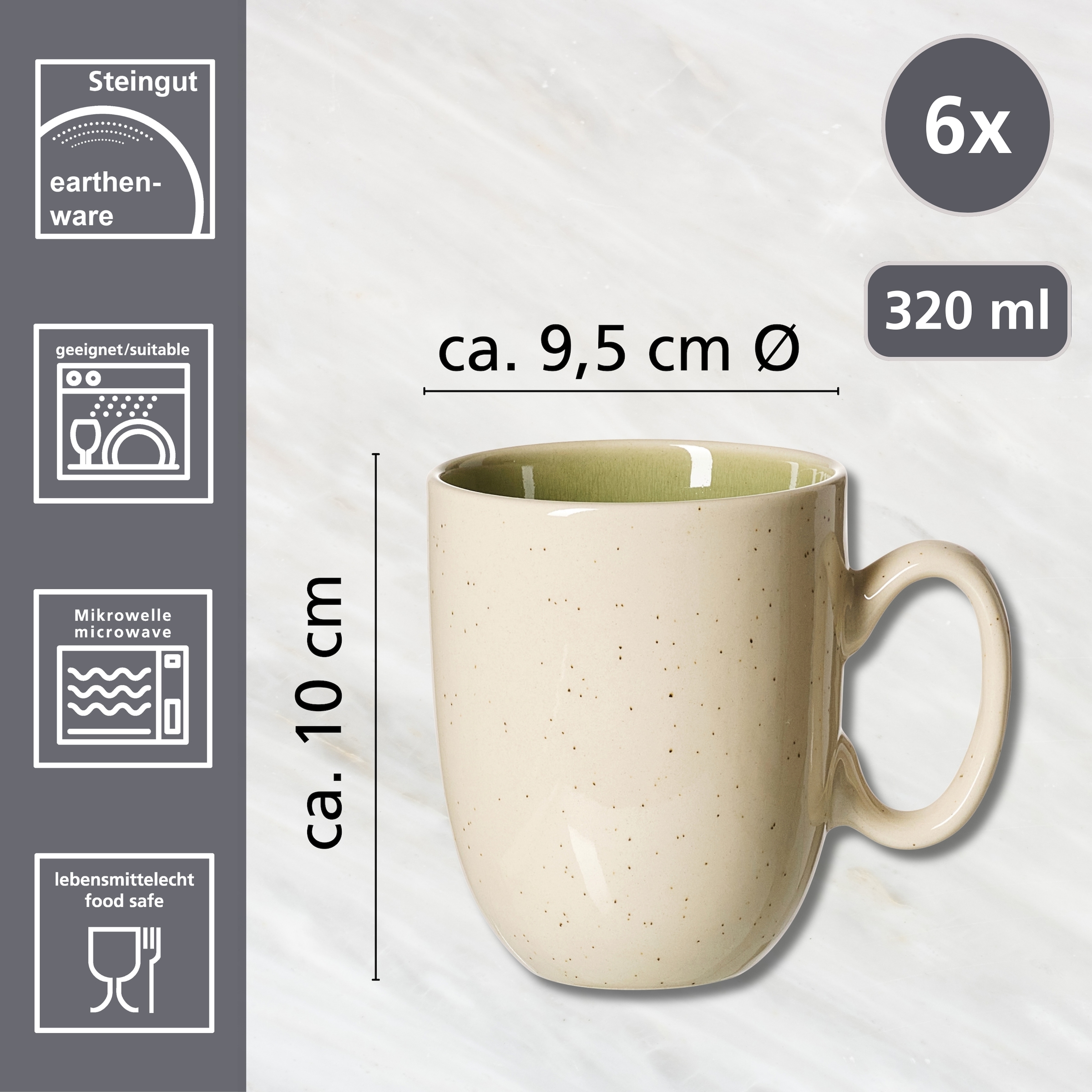 Ritzenhoff & Breker Becher »Skog« 6er Set, je 320 ml