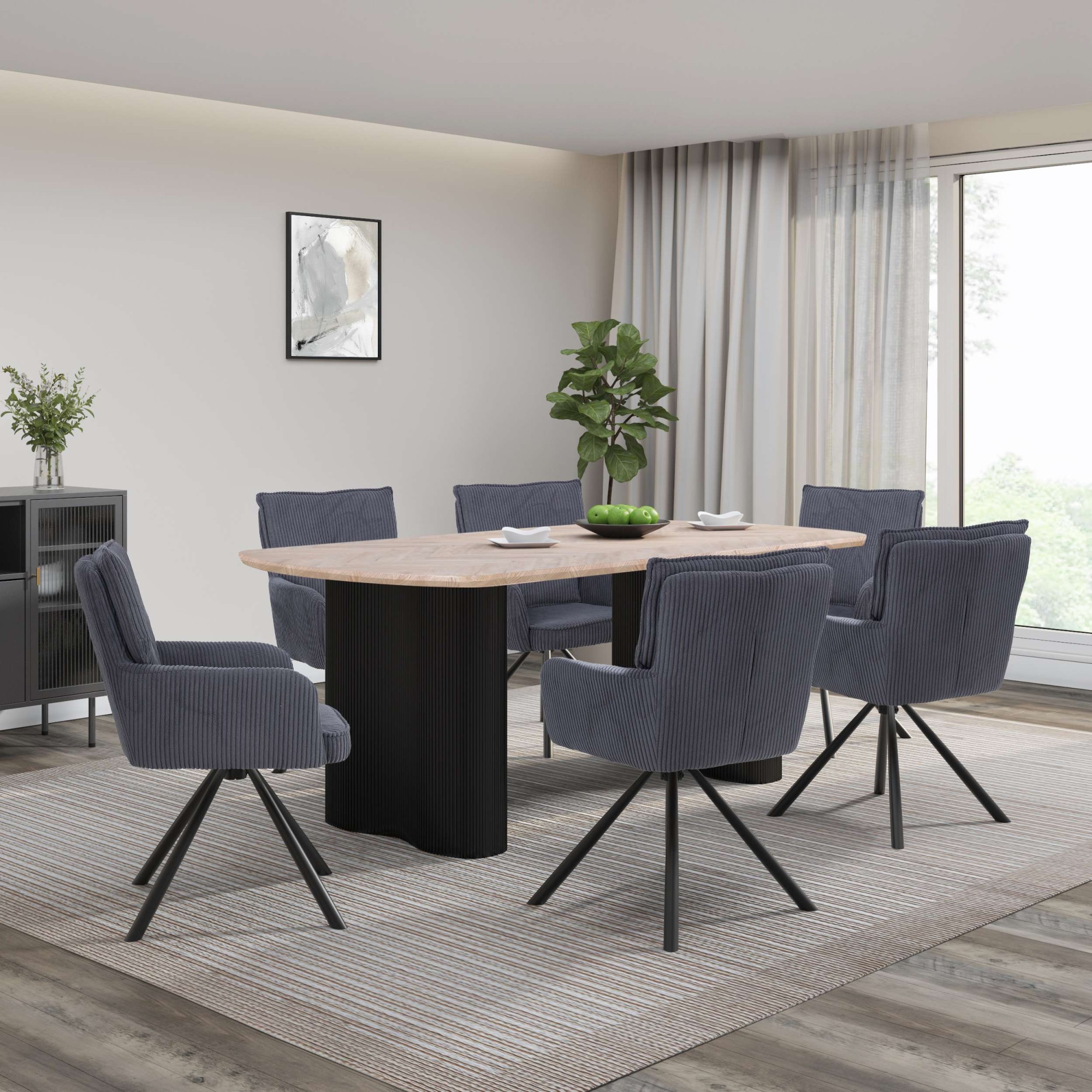 OTTO home Esszimmerstuhl »Les Choux« () 2 Stk.gepolsterte Rückenlehne, Armlehne und Sitzfläche, Sitzhöhe 48 cm