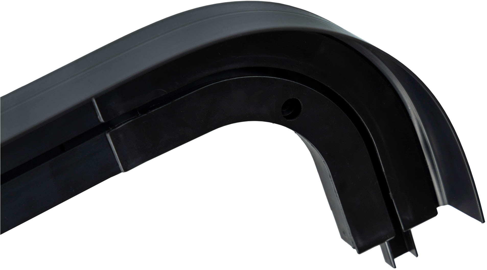 SN DECO GROUP Vorhangschiene »SH1«, 1 läufig-läufig, Fixmaß, Set 1-läufig, inkl. Rundbögen, Blende 7,5 cm, vorgebohrt, Innenlauf