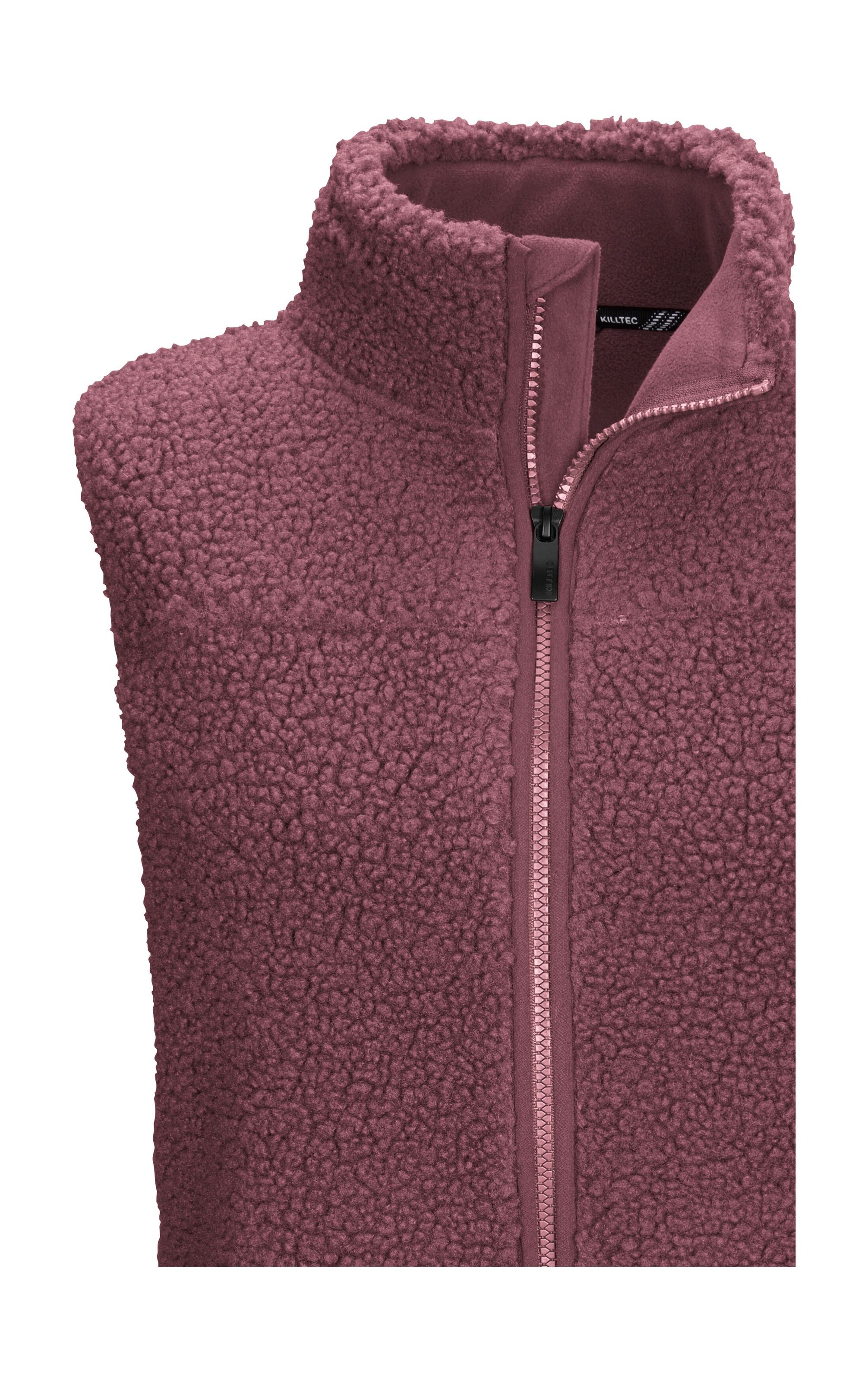 Killtec Funktionsweste »KOW 7 WMN VST« Kuschelige Sherpa Fleeceweste, Stretch, Zipper-Taschen, Kinnschutz