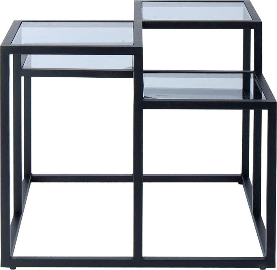 Kayoom Beistelltisch »Steps 625, Beistelltisch in elegantem Design, würfelförmig«, (1 St.), stufenförmiges Gestell aus Metall, quadratische Platten, modern