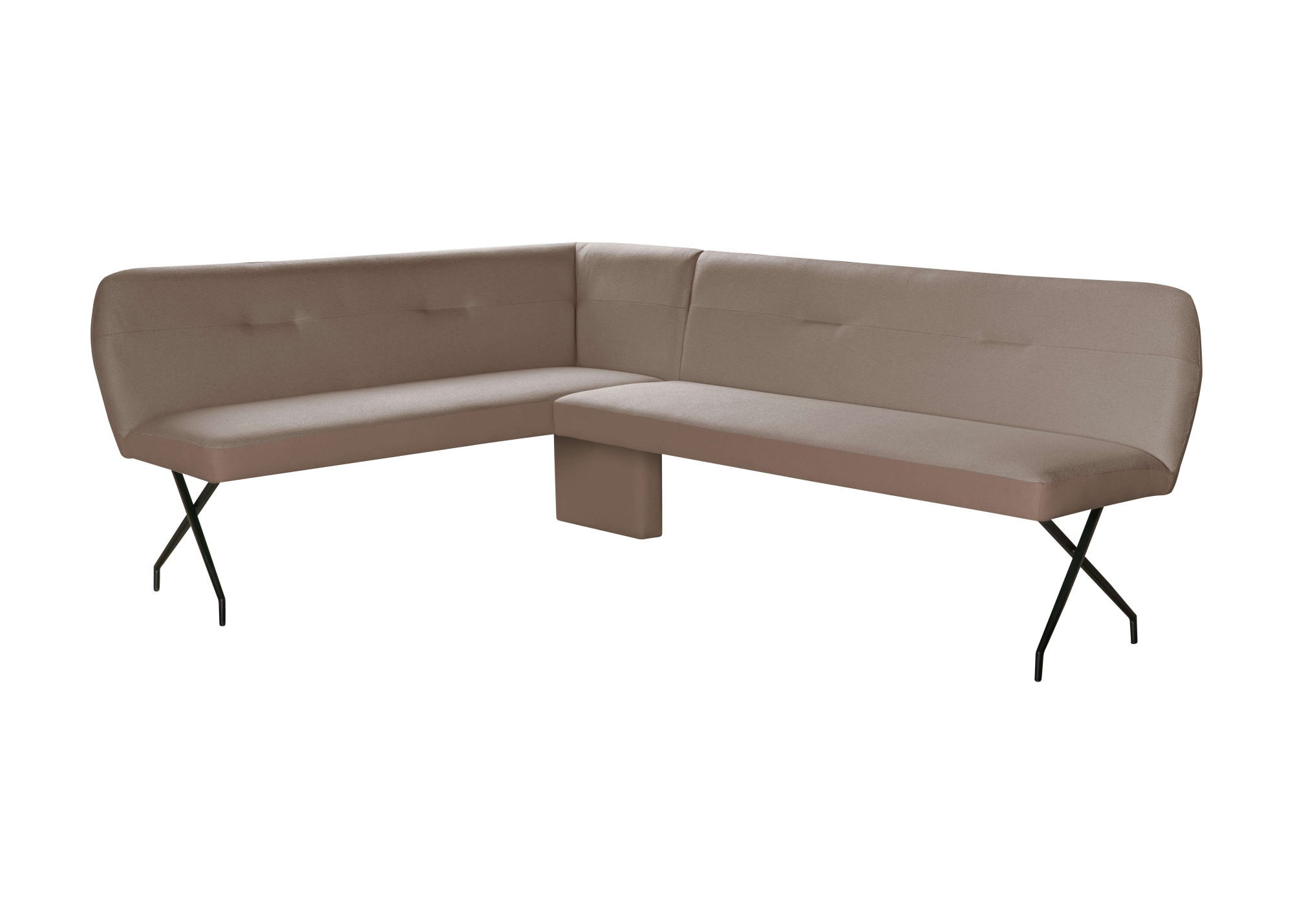 Home affaire Eckbankgruppe »Gabi Essecke, Sitzgruppe, Eckbankgruppe, Küchenbankgruppe« Set, 4tlg, 4 tlg. tlg. Stuhl: 360° drehbar (Rückst.), 2-Stoff-Design. Wellenfederung Eckbank