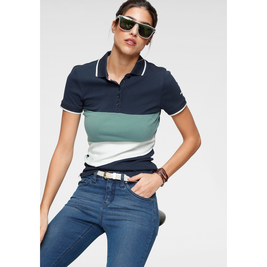 KangaROOS Poloshirt, mit Colorblocking