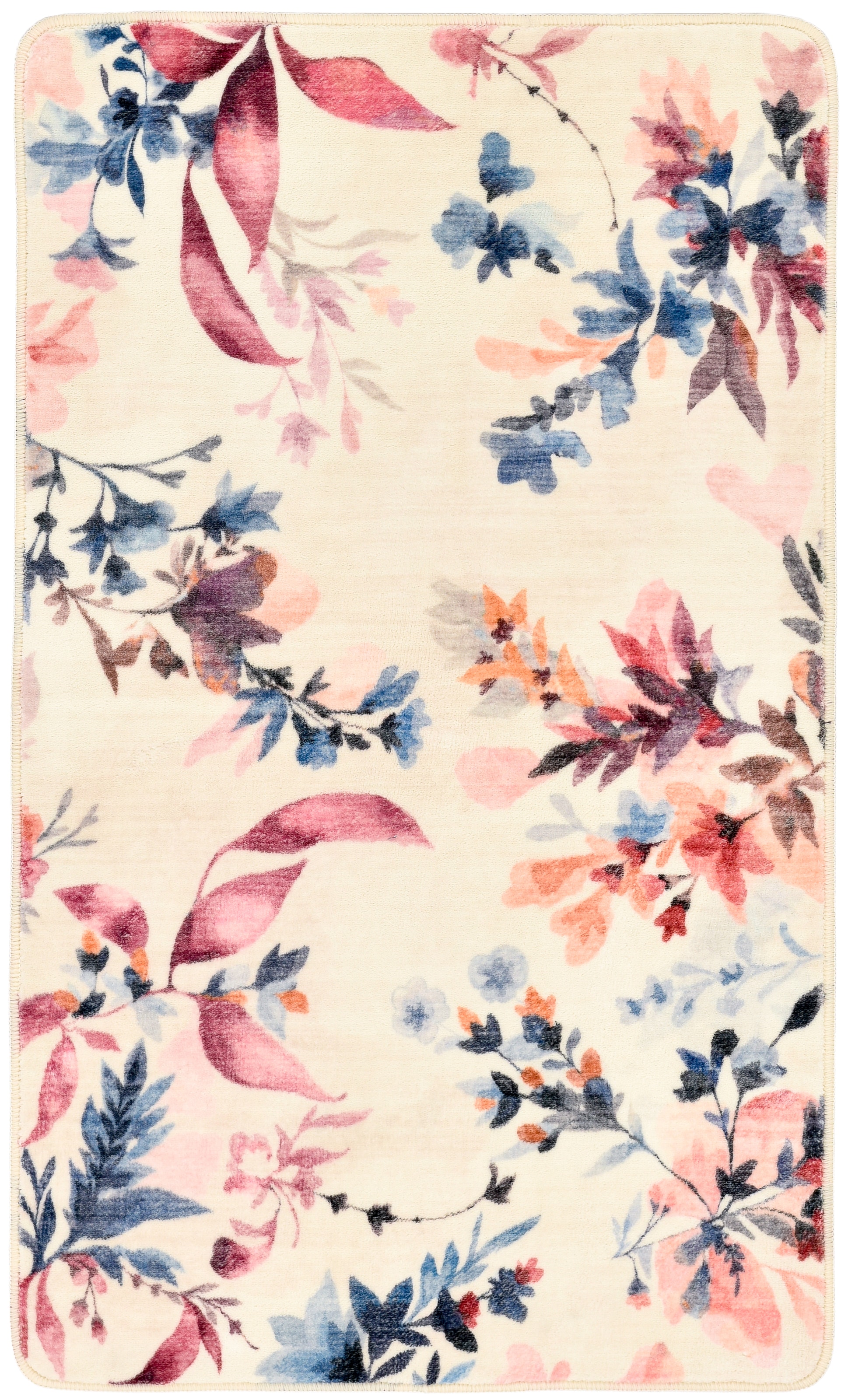Gino Falcone Badematte »Aquata GF-159, Badvorleger, Badezimmer Teppich« Höhe 7 mm rutschhemmend beschichtet fußbodenheizungsgeeignet Badteppich, bedruckt, Blumen Design, rechteckig