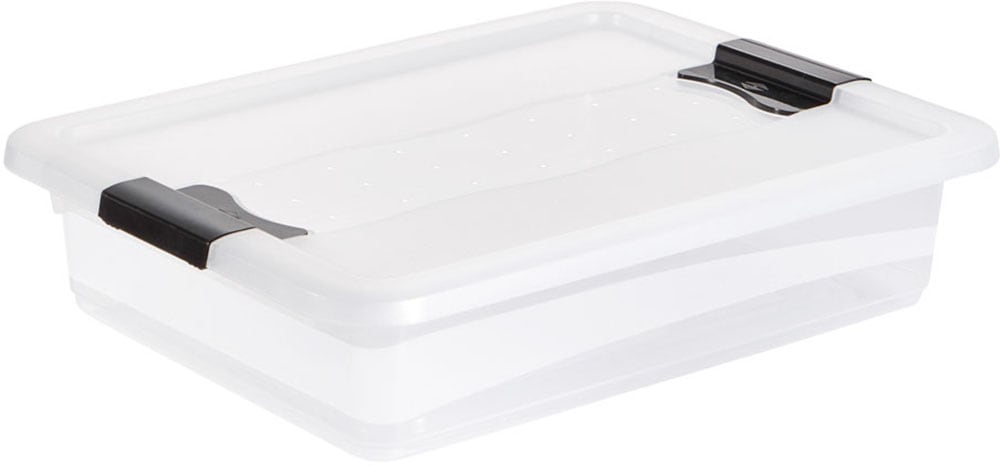 keeeper Aufbewahrungsbox »Cornelia, 6er Set, 7 L, 39,5 x 29,5 x 9,5 cm« durch Clips verschließbar, Griffe am Boden