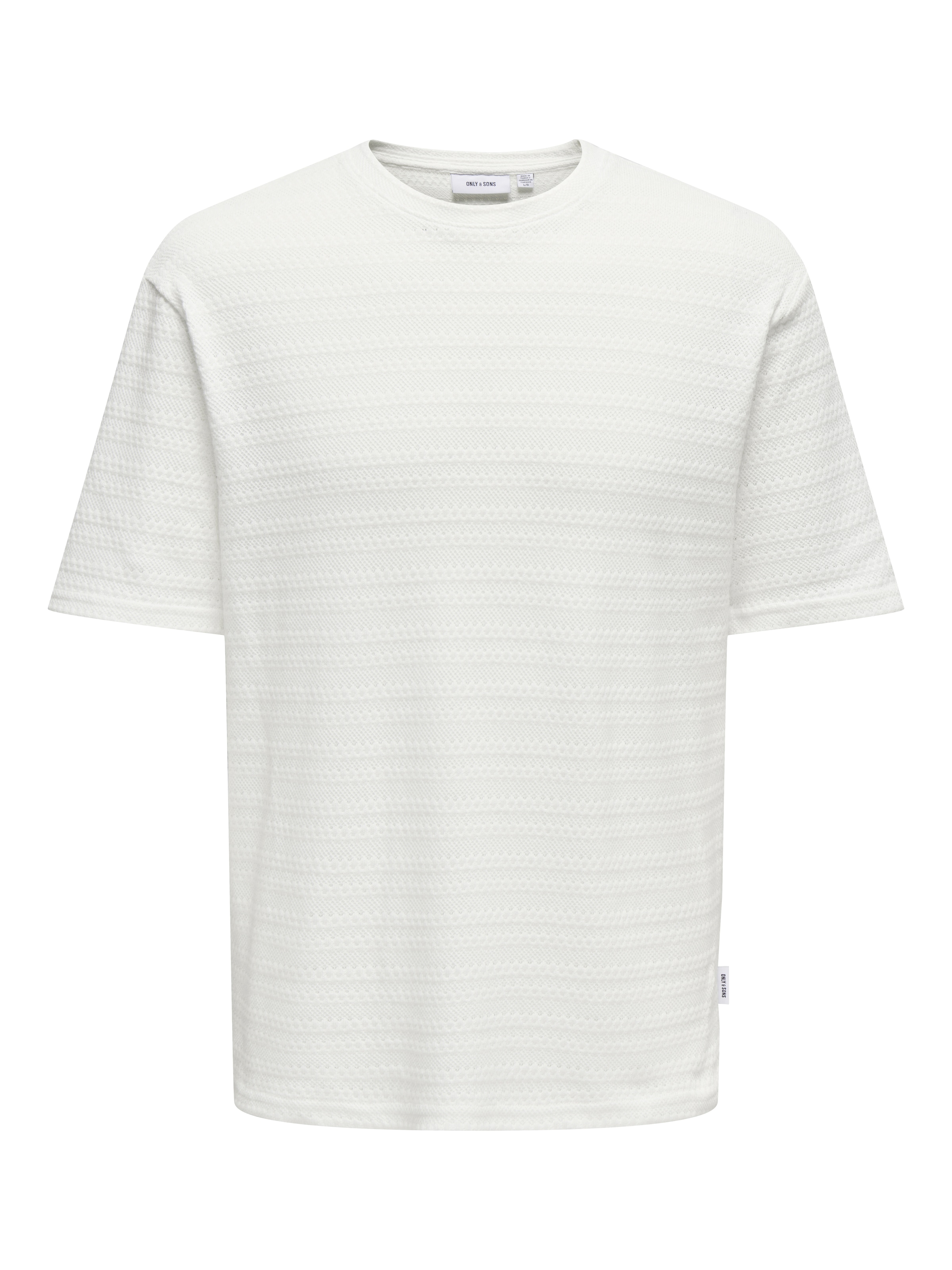 ONLY & SONS Rundhalspullover »ONSGIVO REG 12 SS CREW KNIT NOOS« Baumwolle, kurzer Arm, normal geschnitten