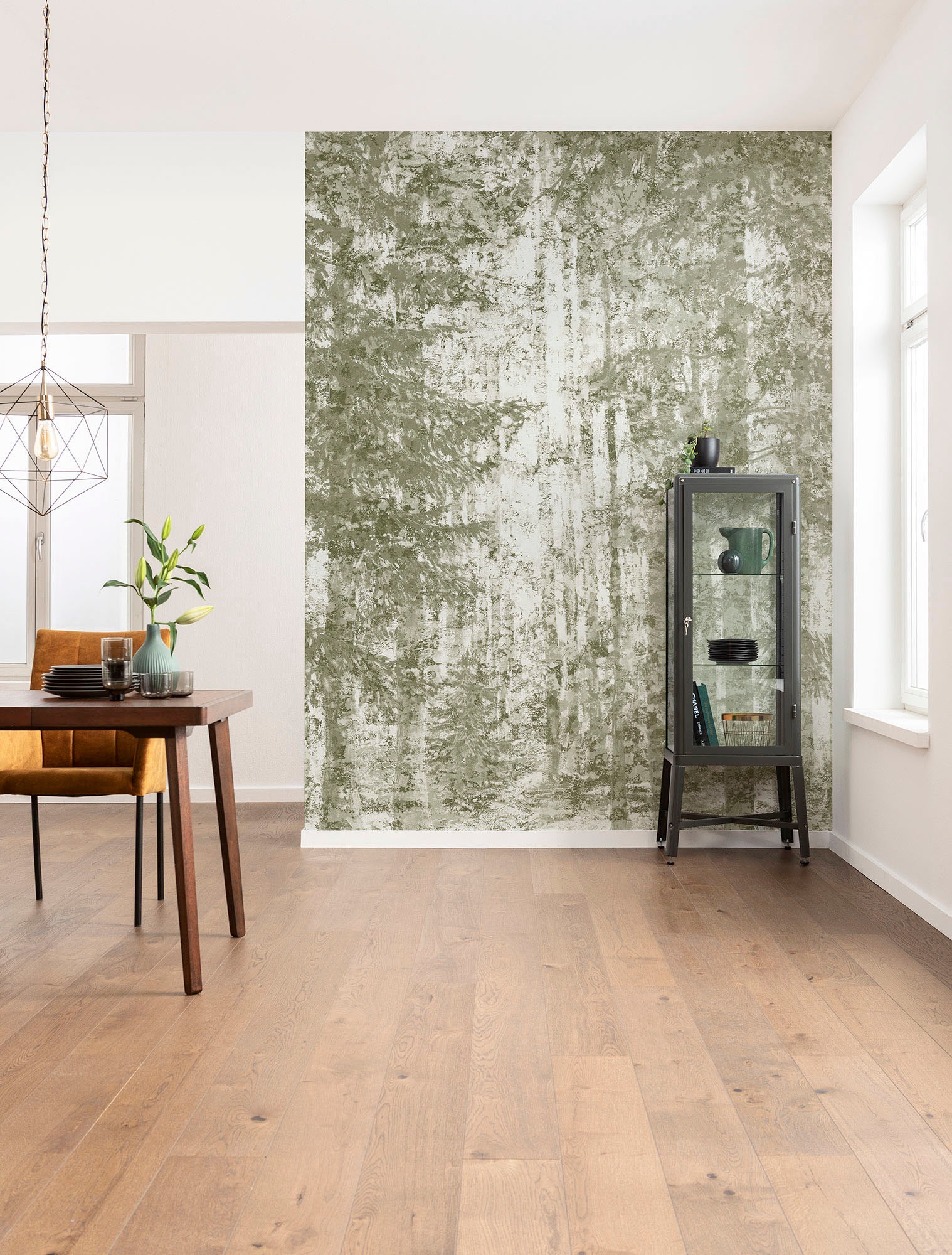 Komar Vliestapete »Digitaldruck Vlies - Fading Forest - Größe 200 x 250 cm«, bedruckt, Wohnzimmer, Schlafzimmer