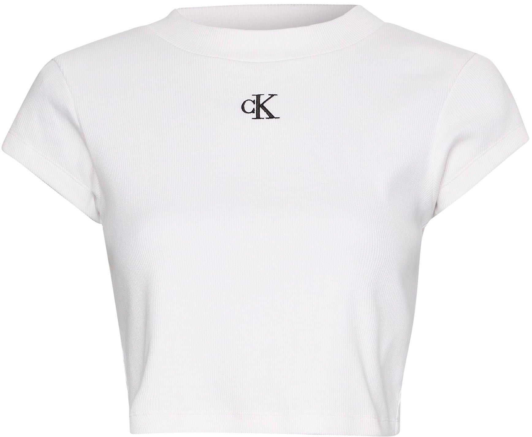 Calvin Klein Jeans T-Shirt »CK RIB BABY TEE«, in kurzer Form