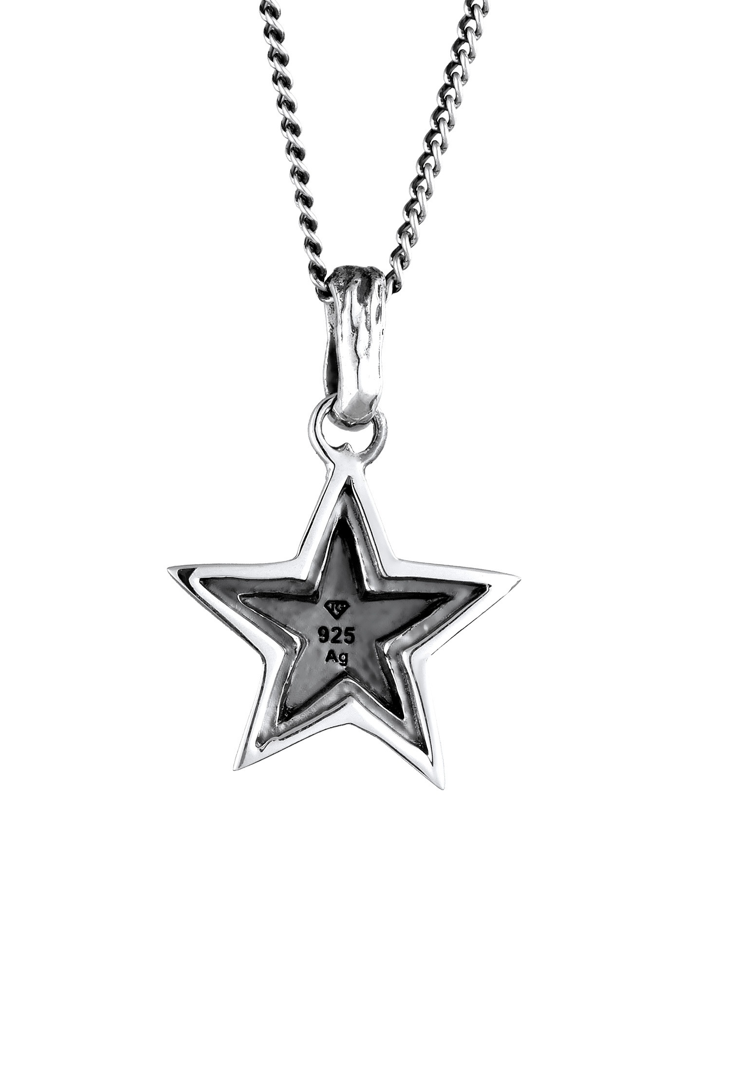 Kuzzoi Kette mit Anhänger »Halskette Stern Vintage 925 Sterling Silber«
