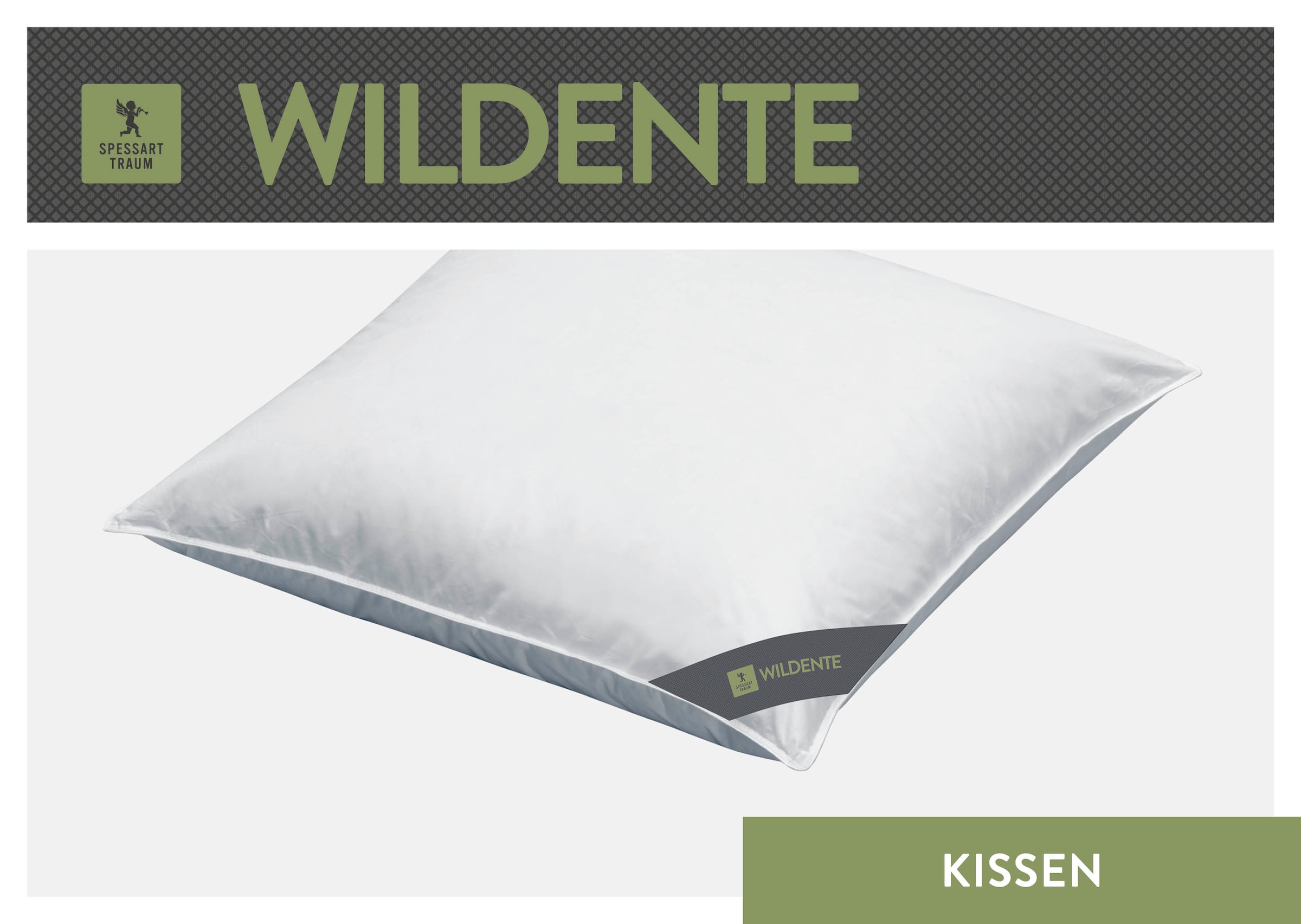 SPESSARTTRAUM Federkissen »Wildente«, (1 St.), Kopfkissen 40x80cm & weitere Größen