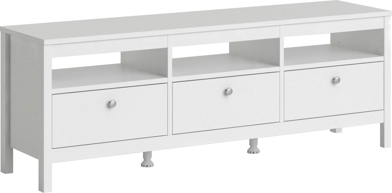 Home affaire TV-Bank »Madrid, TV-Möbel, Fernsehtisch, TV-Unit, Media-Möbel, Sideboard,«, mit 3 Schubladen und 3 offenen Fächern, Breite 151 cm, Höhe 54 cm