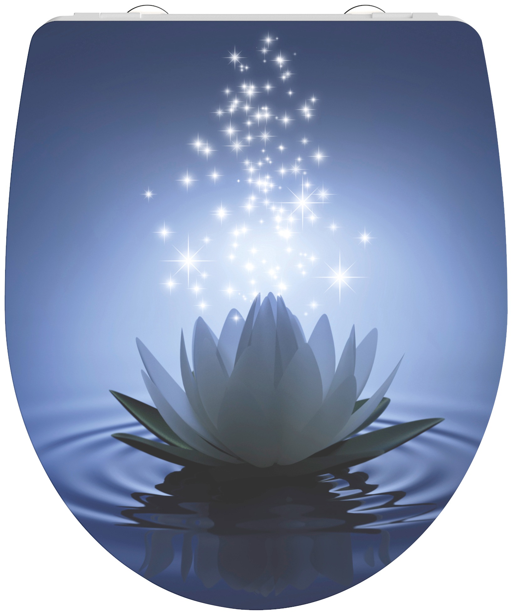 Schütte WC-Sitz »Water Lily«, Duroplast, Hochglänzender Toilettendeckel mit Absenkautomatik und Schnellverschluss, High Gloss für die einfache Reinigung, Klobrille mit Motiv