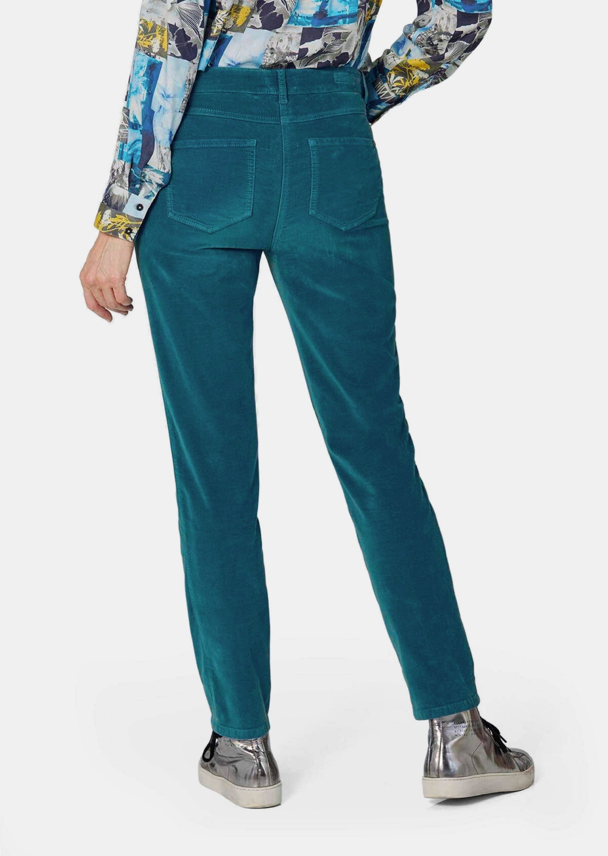 GOLDNER Schlupfhose »Kurzgröße Bequeme Samthose mit Wascheffekt«