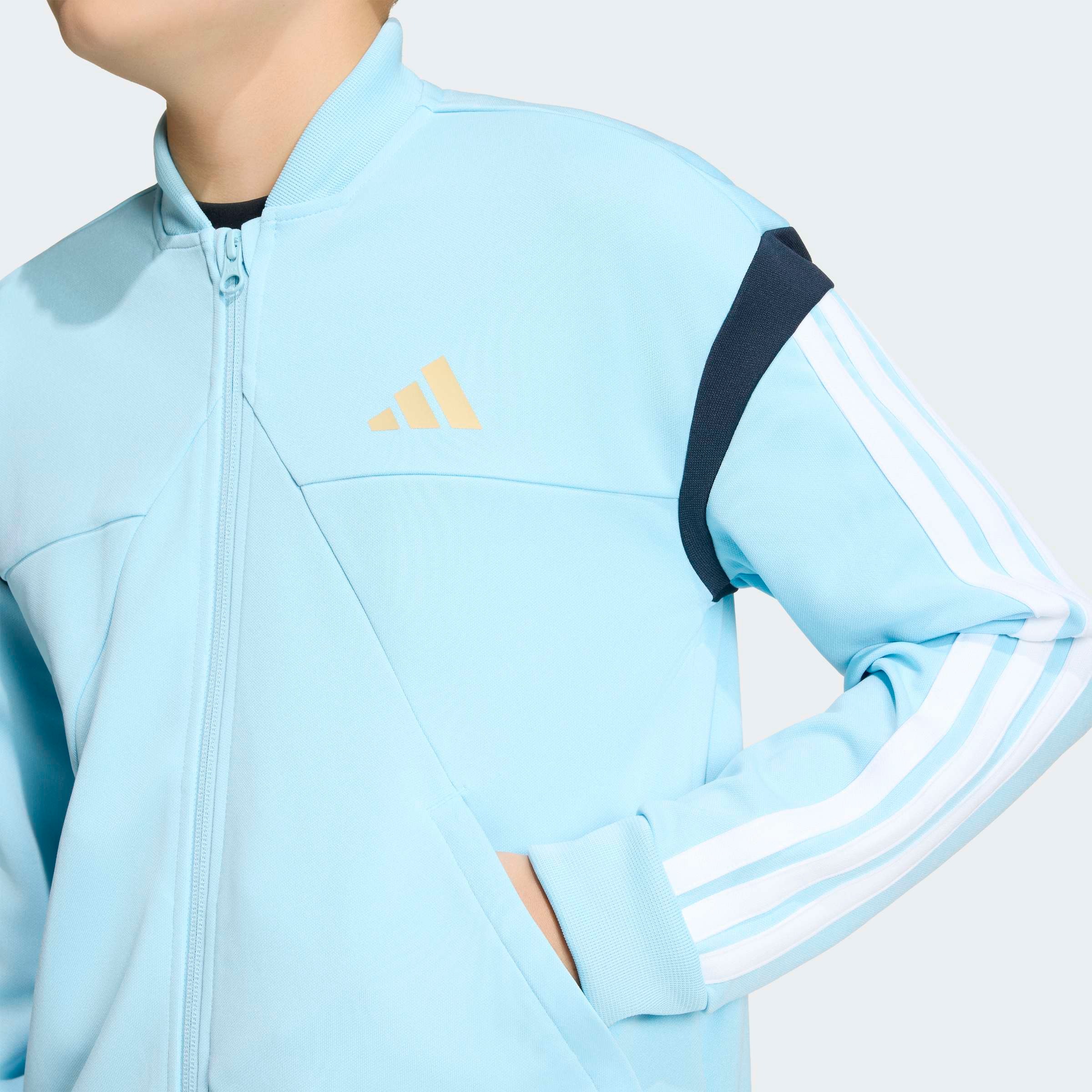adidas Sportswear Trainingsjacke »J HOT« für Kinder, mit Reißverschluss, aus Polyester