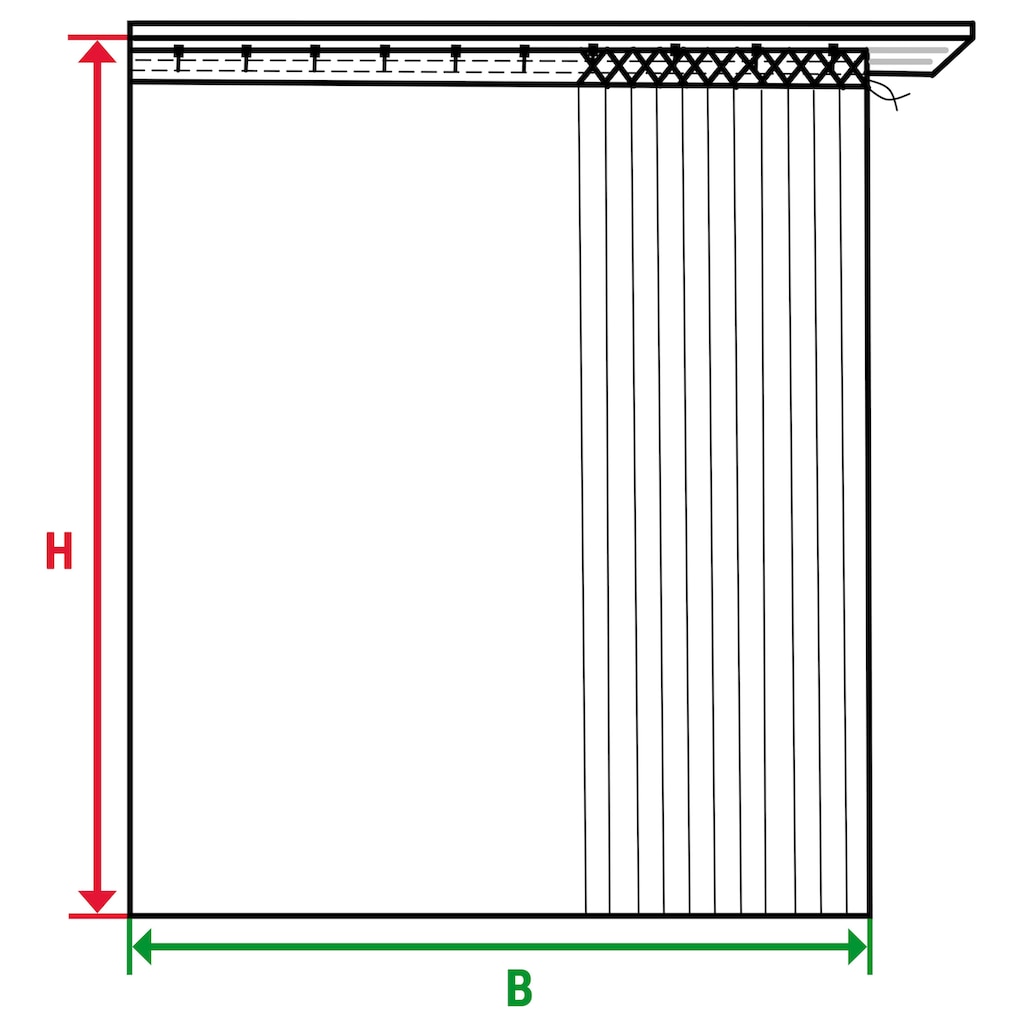 APELT Gardine »Forte«, (1 St.)