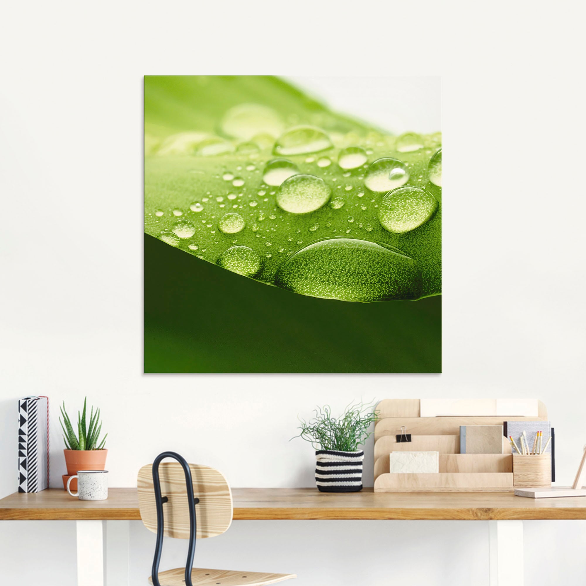 Artland Glasbild »Blatt«, Zen, (1 St.), in verschiedenen Größen