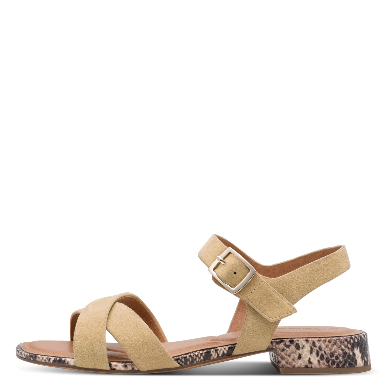 Tamaris Sandalette  Blockabsatz, Sommerschuh, Riemchensandale mit Kreuzbandage