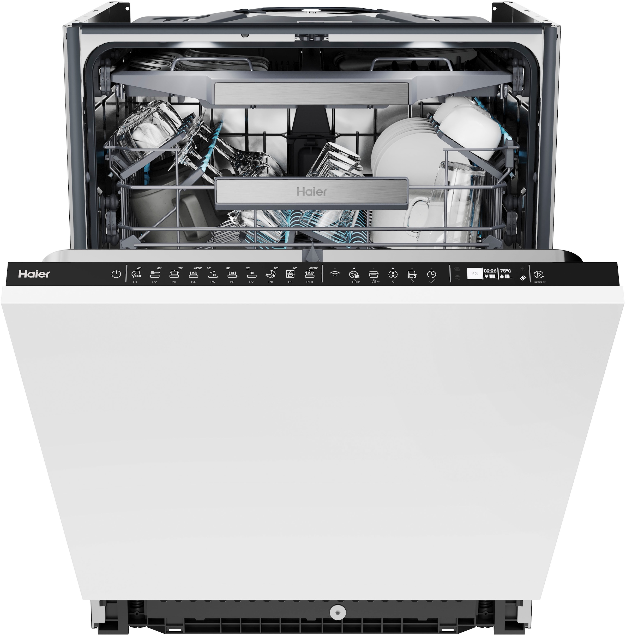Haier vollintegrierbarer Geschirrspüler I-PRO SHINE SERIE 4 »XI 6B0M3PDB«, 16 Maßgedecke