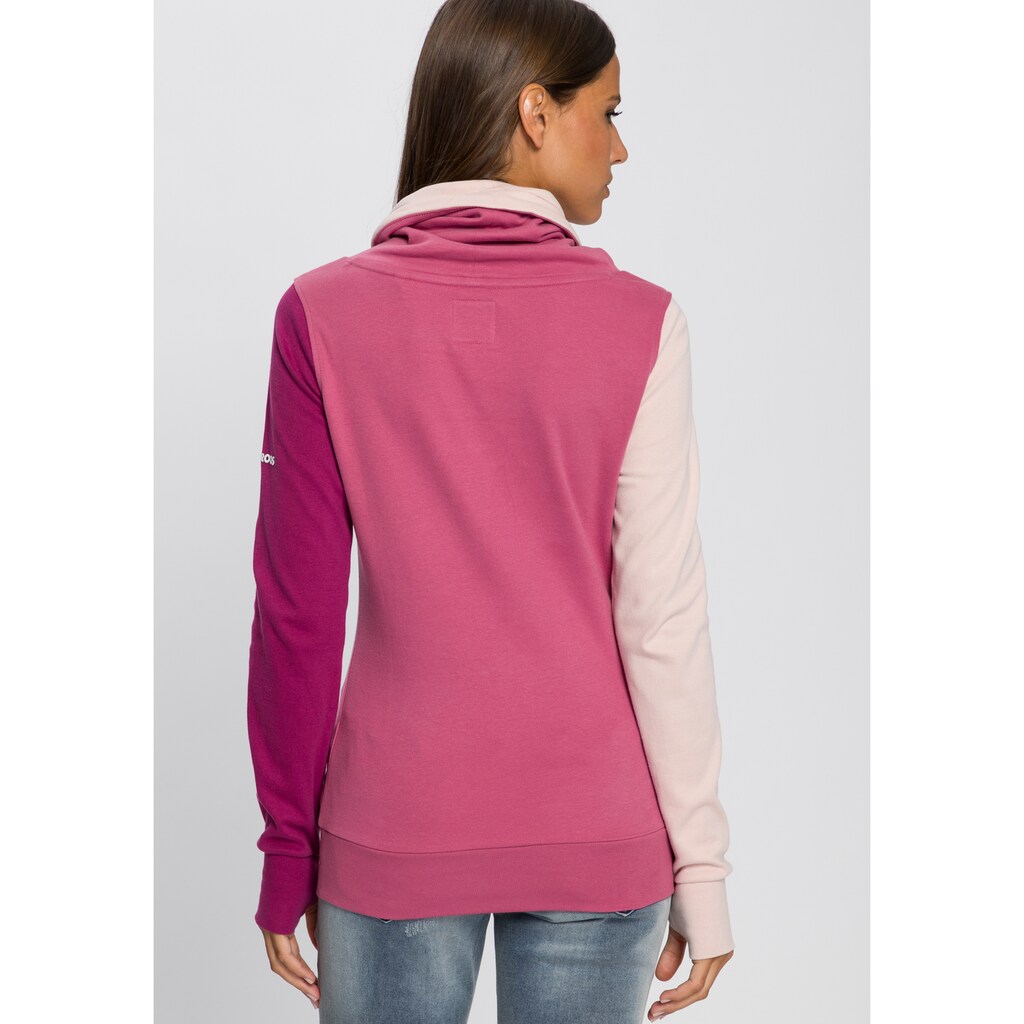 KangaROOS Sweatshirt, mit kontrastfarbenen Ärmeln im neuen Colour-Blocking-Design - NEUE KOLLEKTION