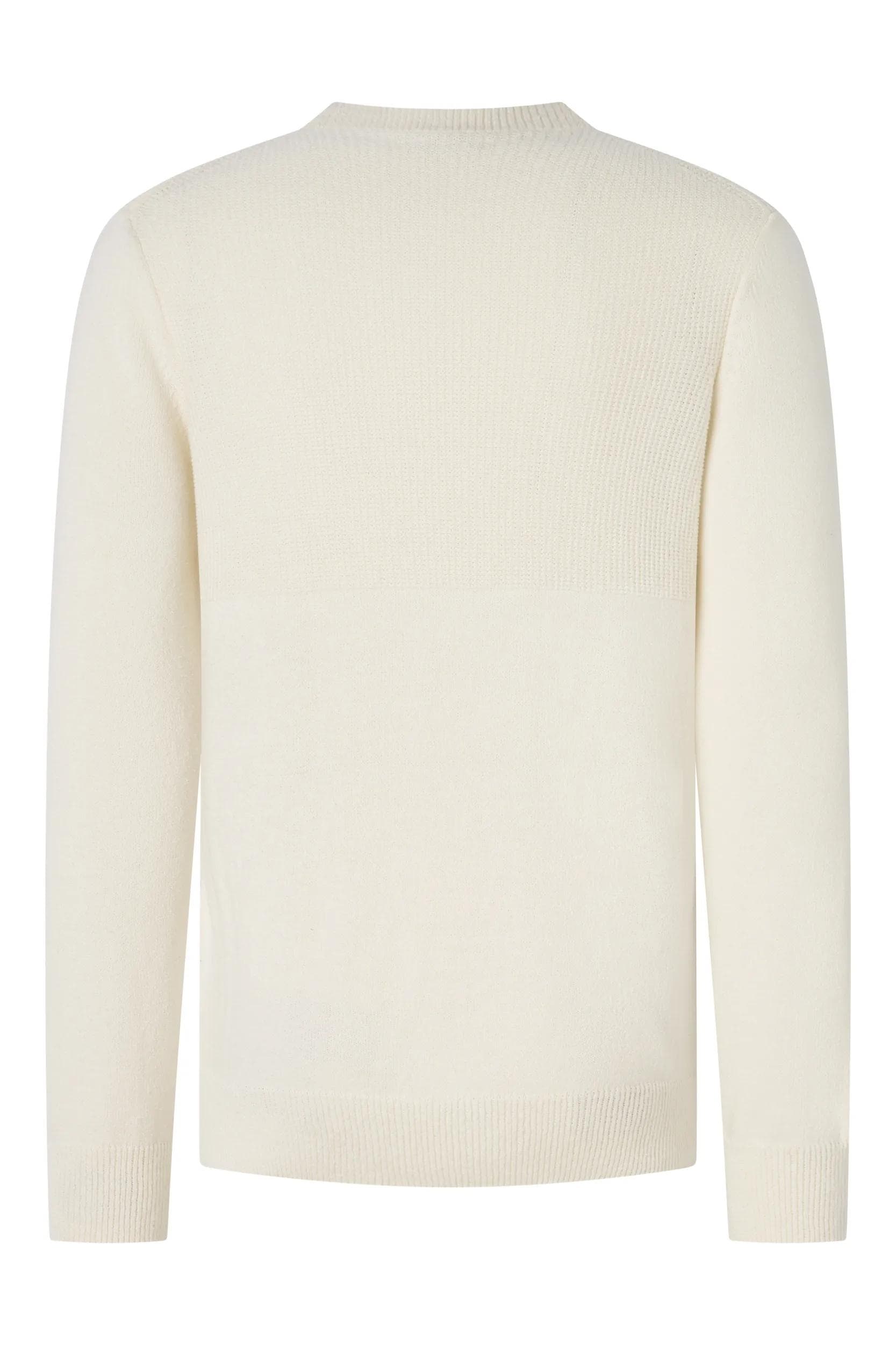 Joop Jeans Rundhalspullover »Owin« im Materialmix