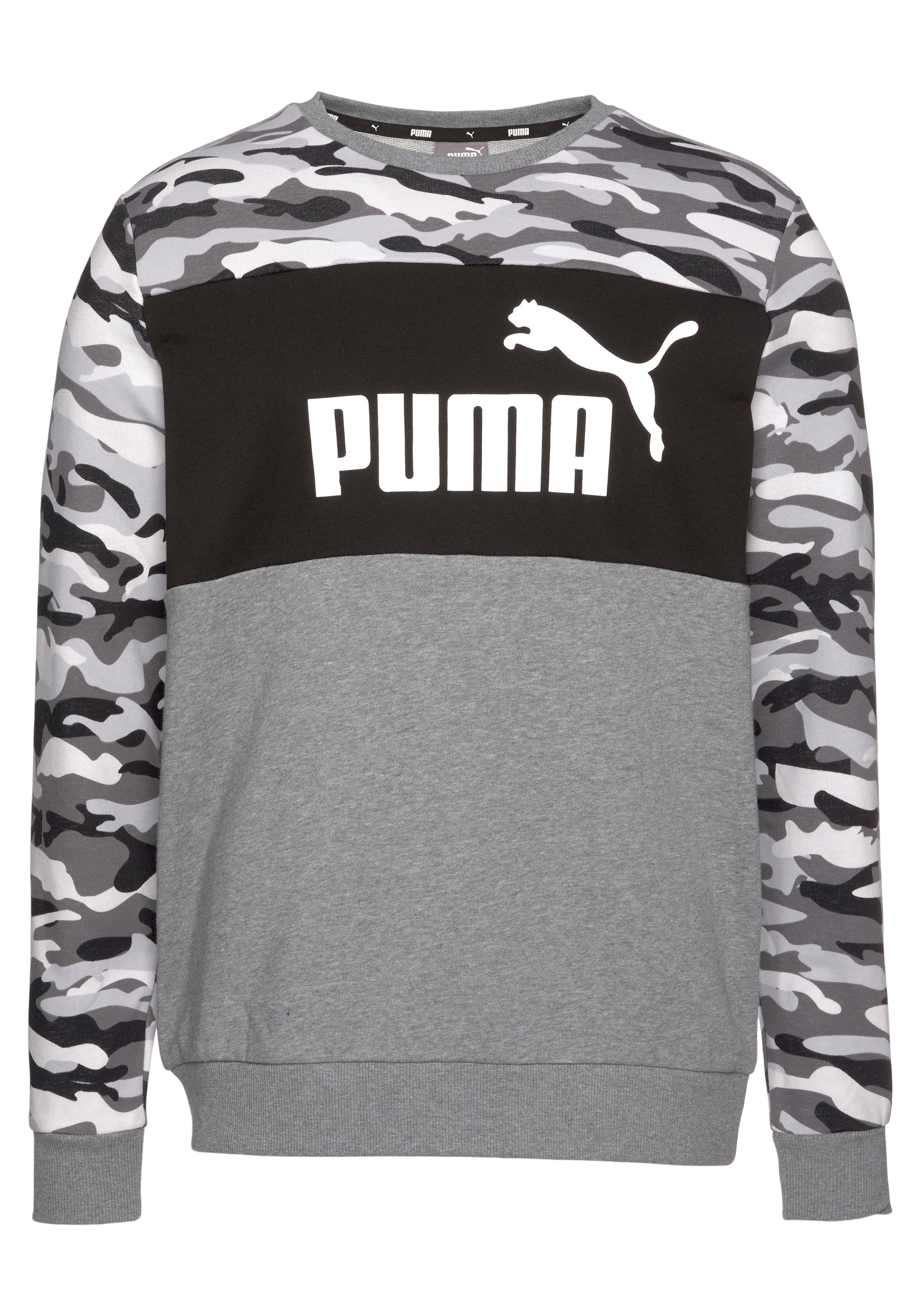 PUMA Sweatshirt »ESS+ Camo Crew TR«