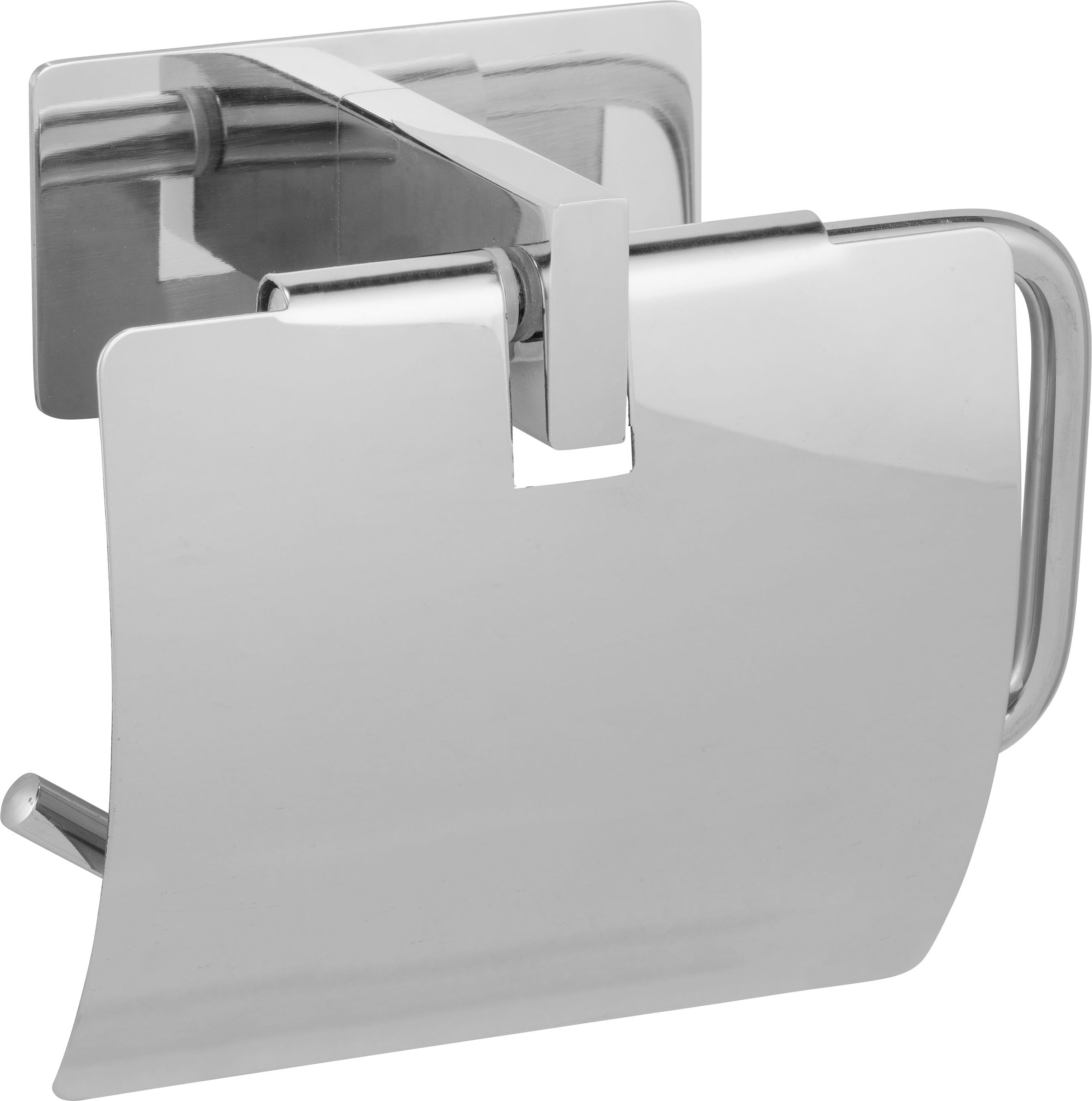 WENKO Toilettenpapierhalter »Turbo-Loc® Genova Shine«, Befestigen ohne bohren