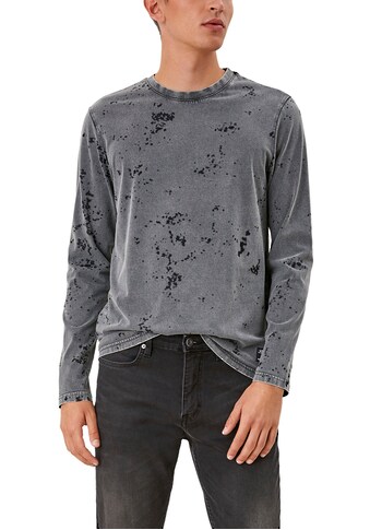 Q/S by s.Oliver Langarmshirt, in washed-out Look kaufen