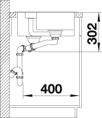 Blanco »COLLECTIS 6 S« aus SILGRANIT®, inkl. Depot-Schale mit Deckel