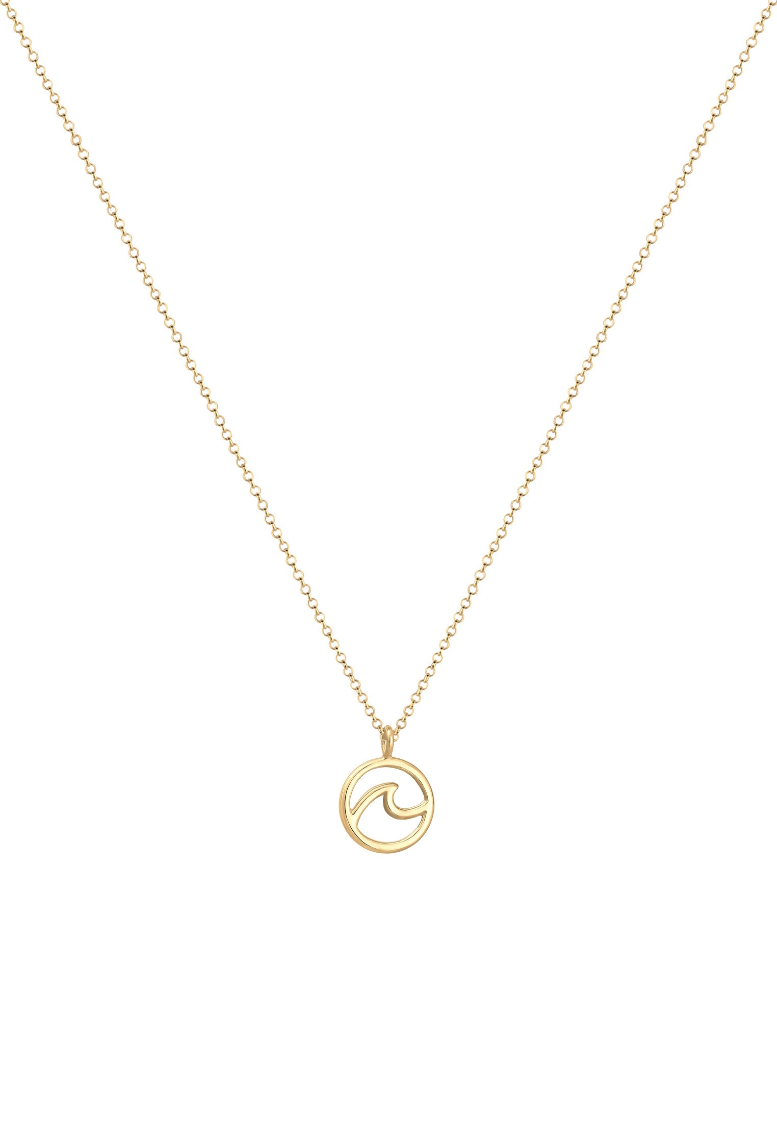 Elli Kette mit Anhänger »Halskette Anhänger Wellen 925 Sterling Silber«