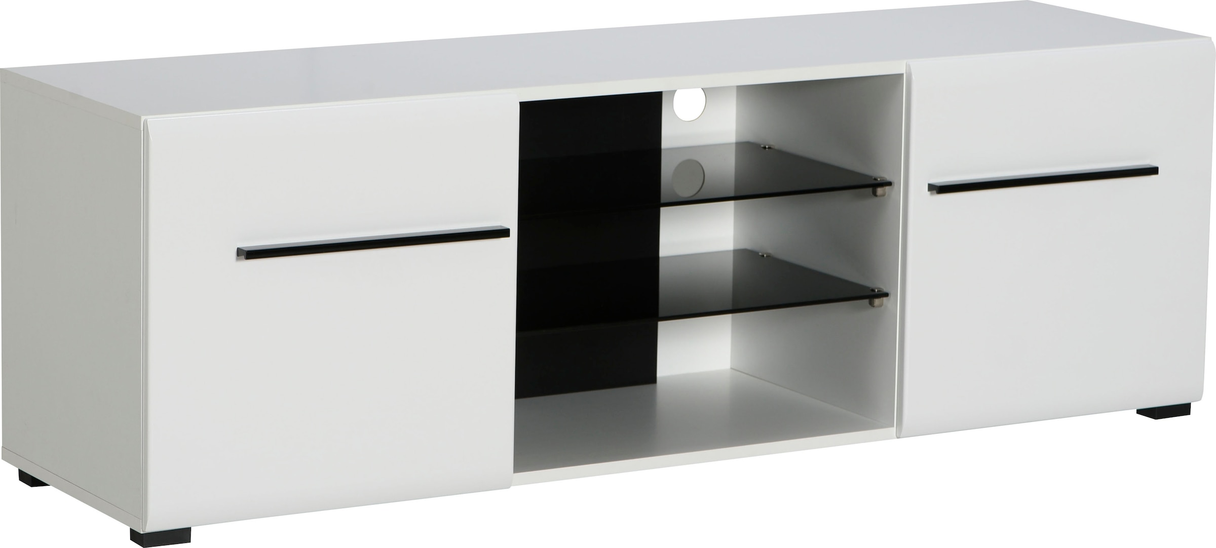INOSIGN Wohnwand »Trentino«, (Set, 4 St.), Inkl. Vitrine, Low-Board, Highboard und Wandregal